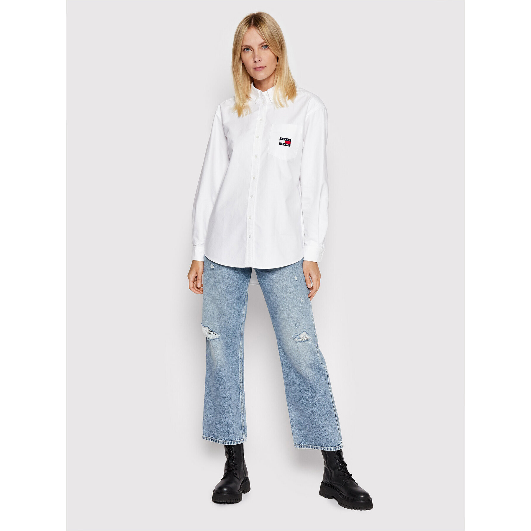 Tommy Jeans Jeansy Betsy DW0DW11487 Modrá Loose Fit - Pepit.cz