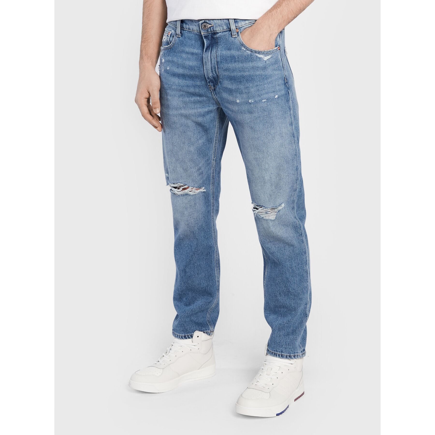 Tommy Jeans Jeansy Dad DM0DM15601 Modrá Regular Fit - Pepit.cz