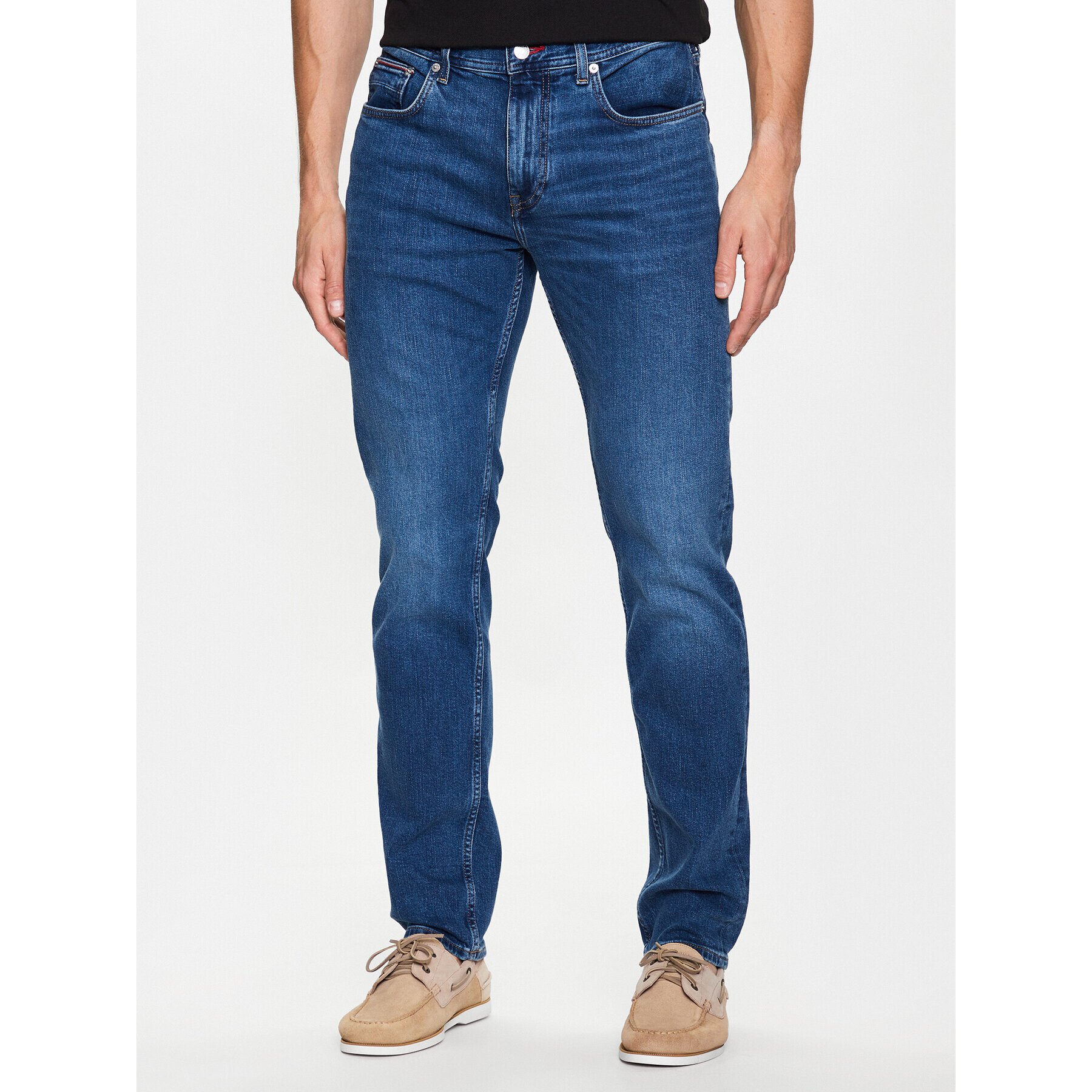 Tommy Jeans Jeansy Denton MW0MW31084 Tmavomodrá Straight Fit - Pepit.cz