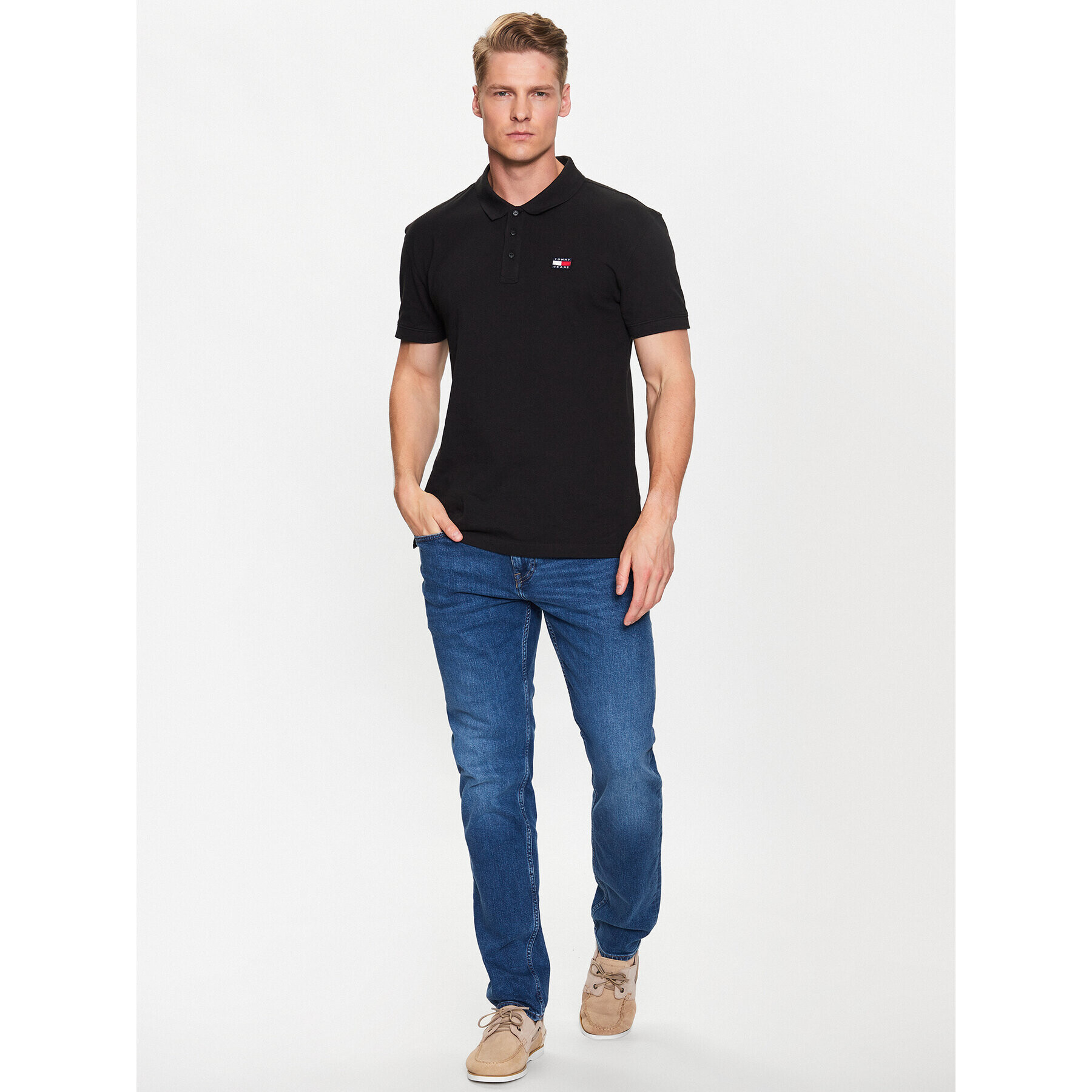 Tommy Jeans Jeansy Denton MW0MW31084 Tmavomodrá Straight Fit - Pepit.cz