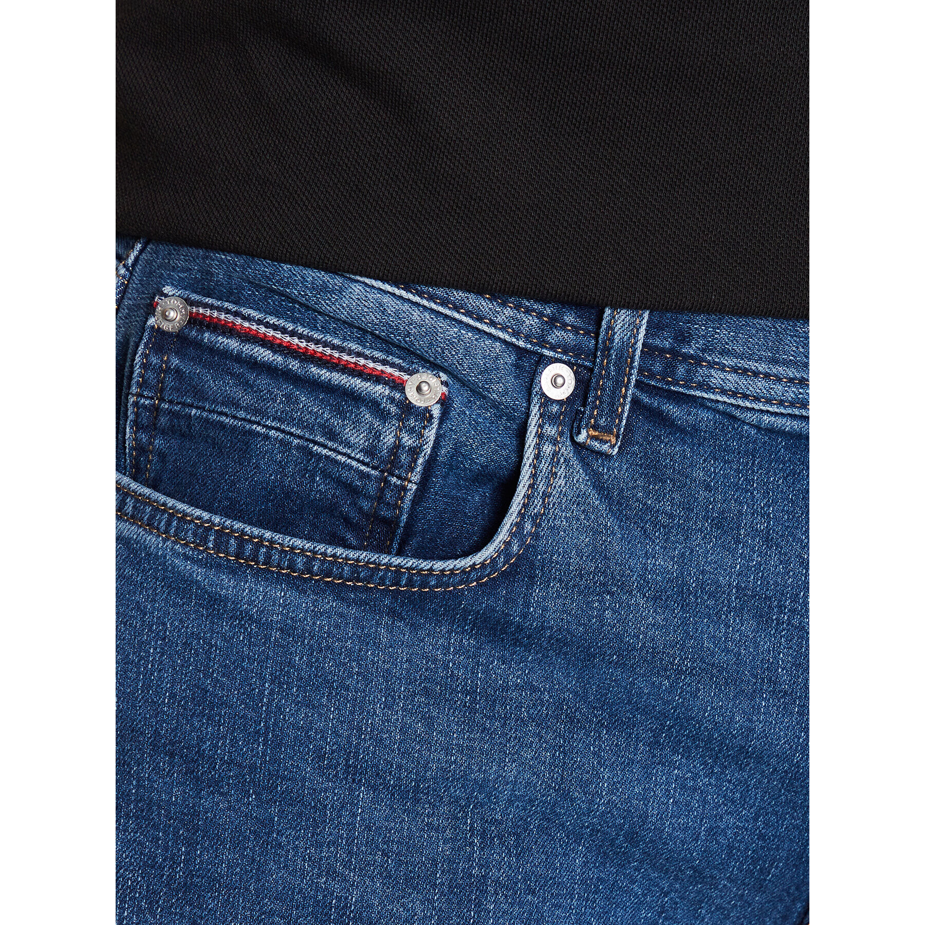 Tommy Jeans Jeansy Denton MW0MW31084 Tmavomodrá Straight Fit - Pepit.cz