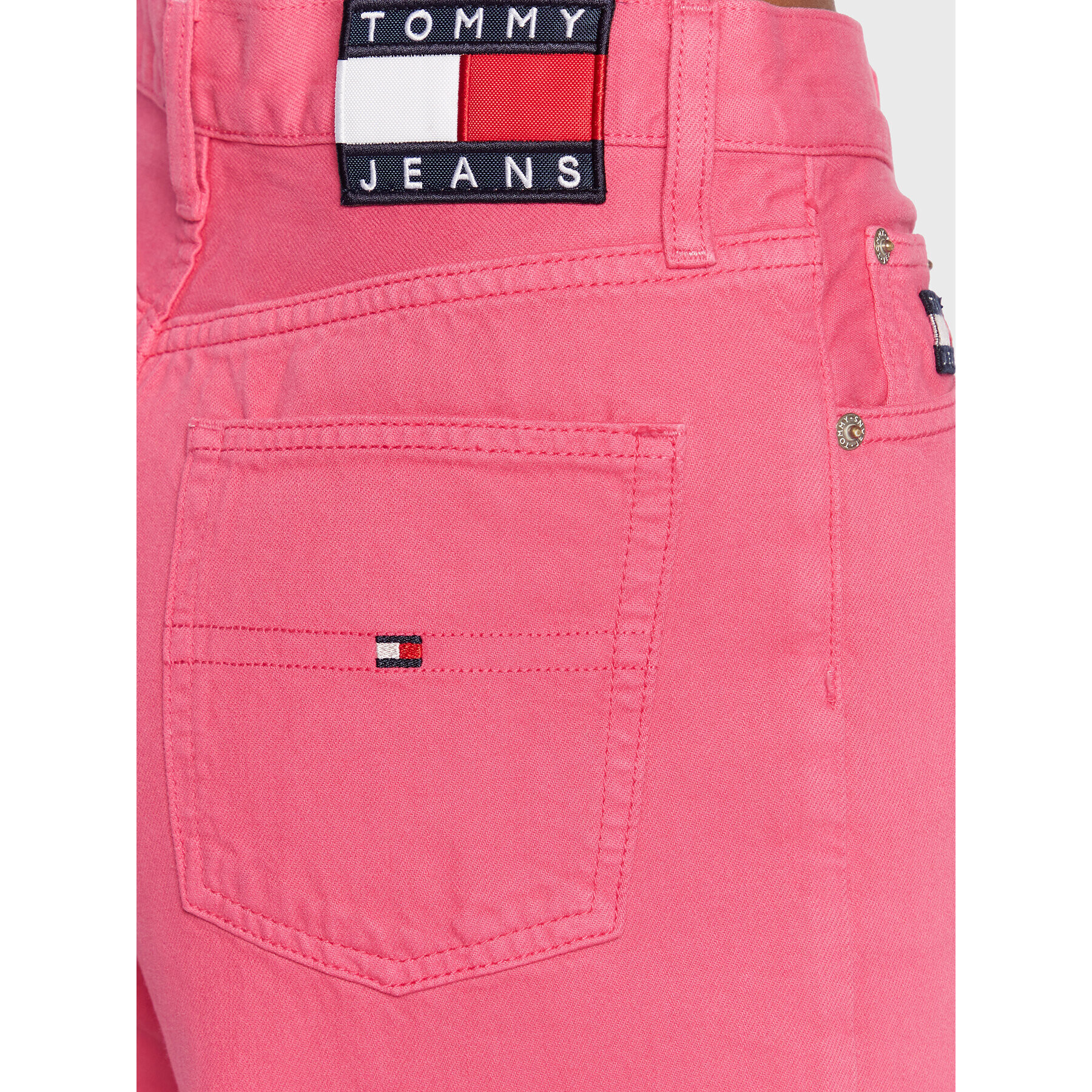 Tommy Jeans Jeansy DW0DW14221 Růžová Straight Fit - Pepit.cz