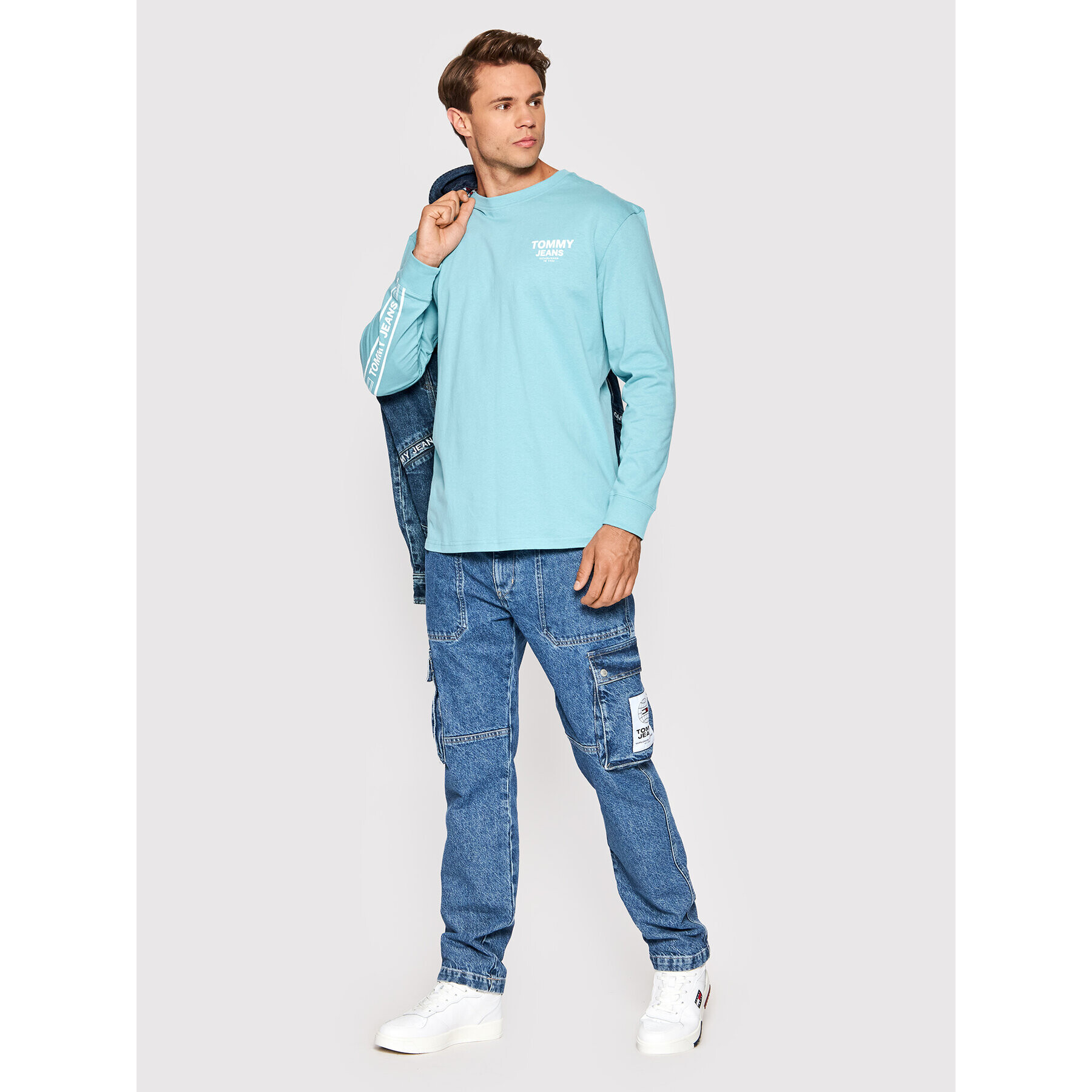 Tommy Jeans Jeansy Ethan DM0DM13146 Tmavomodrá Relaxed Fit - Pepit.cz