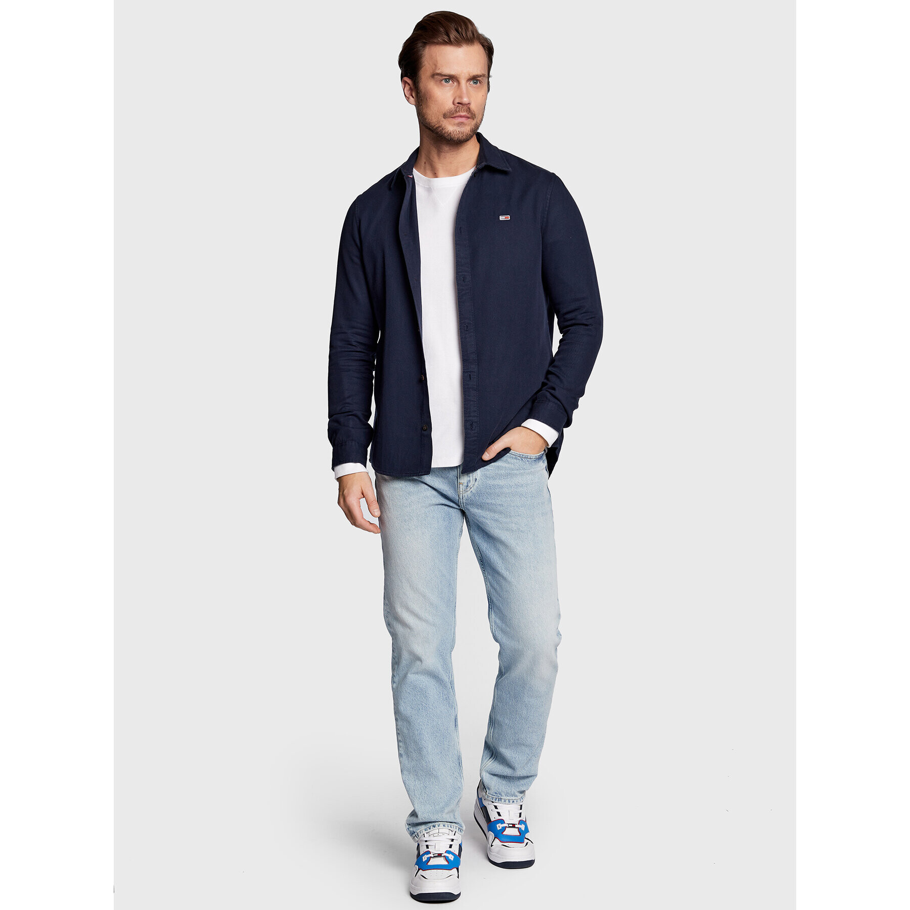 Tommy Jeans Jeansy Ethan DM0DM15574 Modrá Relaxed Fit - Pepit.cz