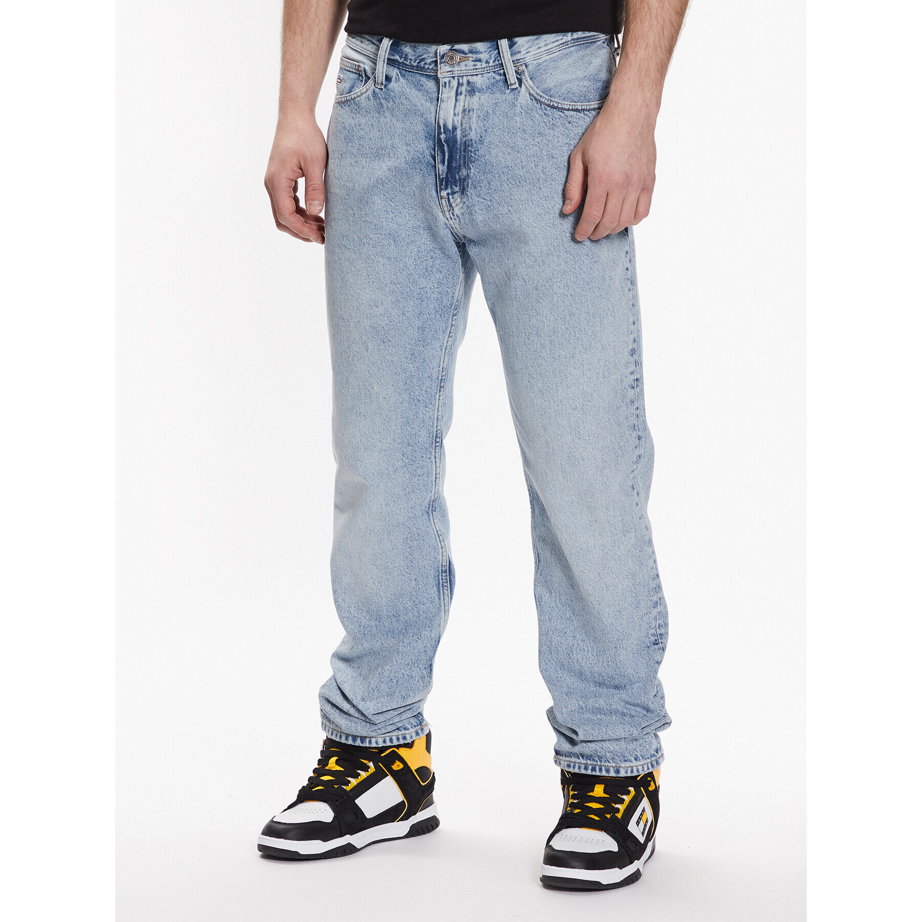 Tommy Jeans Jeansy Ethan DM0DM16169 Modrá Straight Fit - Pepit.cz