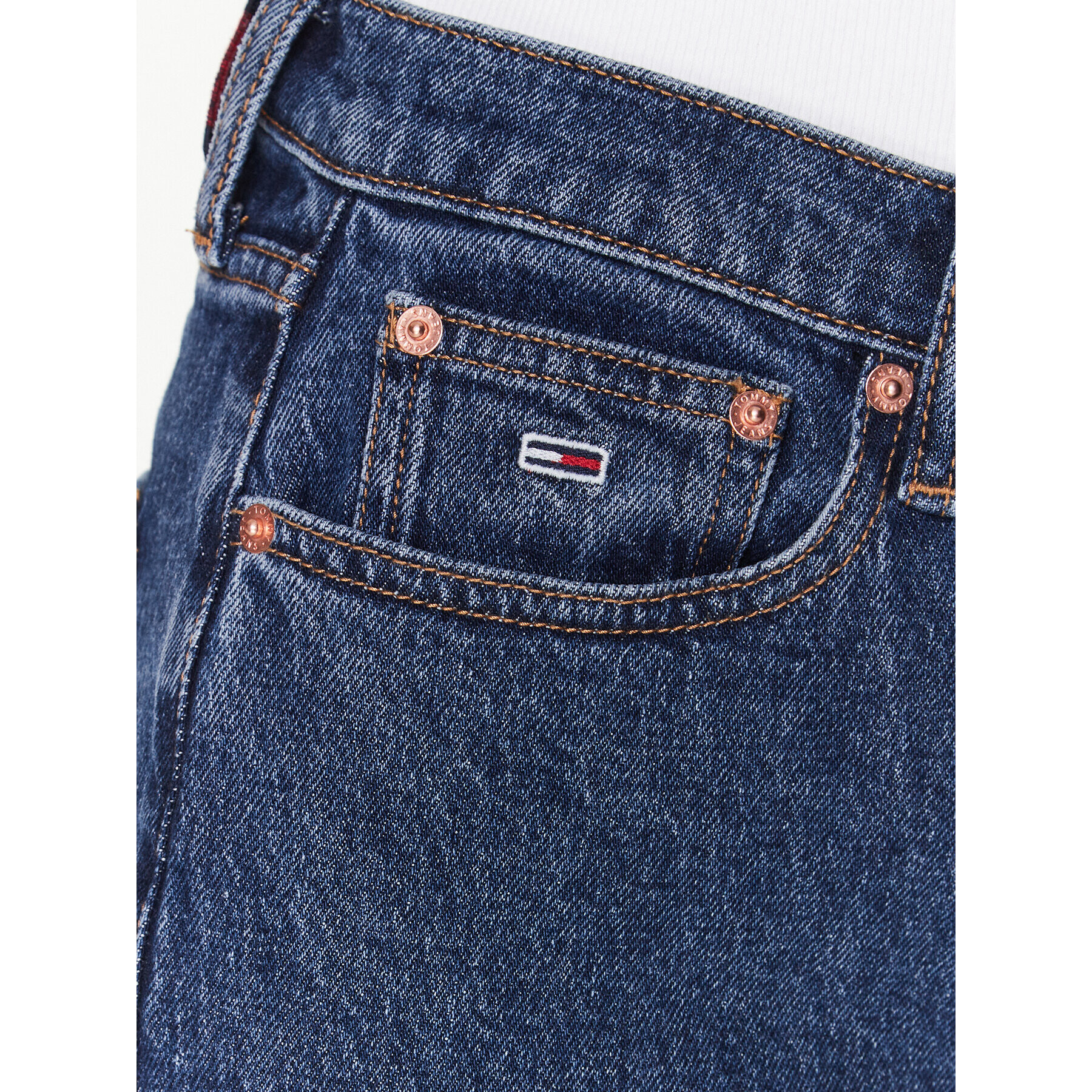 Tommy Jeans Jeansy Harper DW0DW14784 Tmavomodrá Straight Fit - Pepit.cz