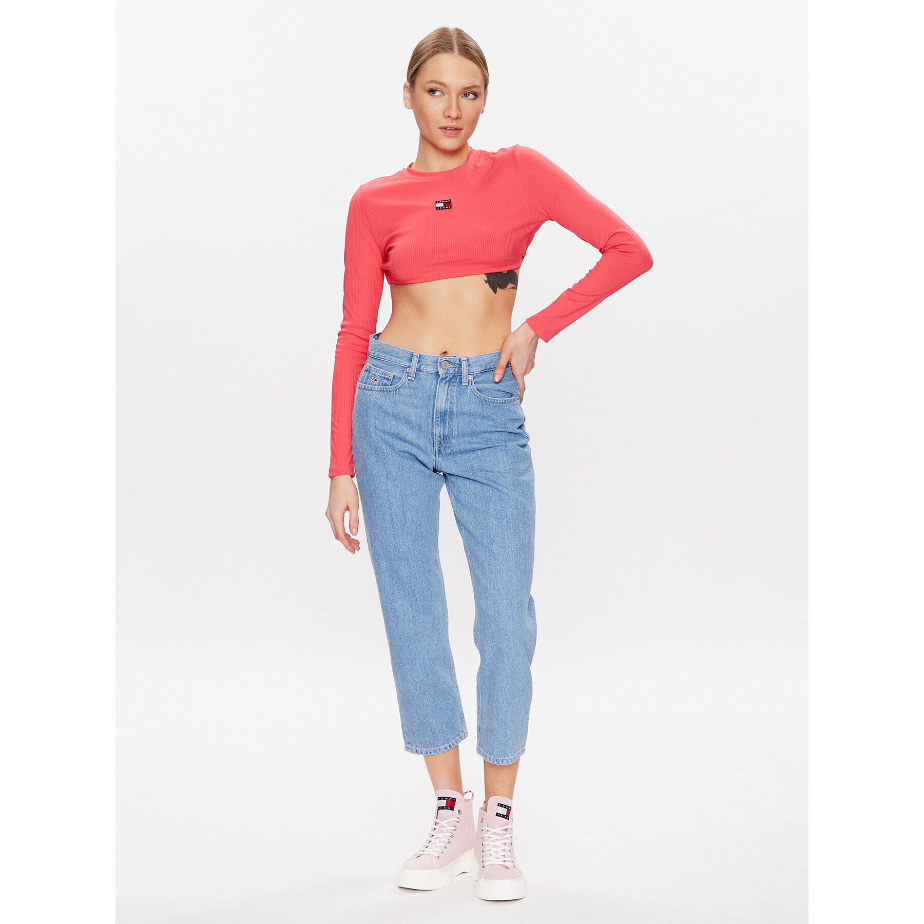 Tommy Jeans Jeansy Harper DW0DW15495 Modrá Straight Fit - Pepit.cz