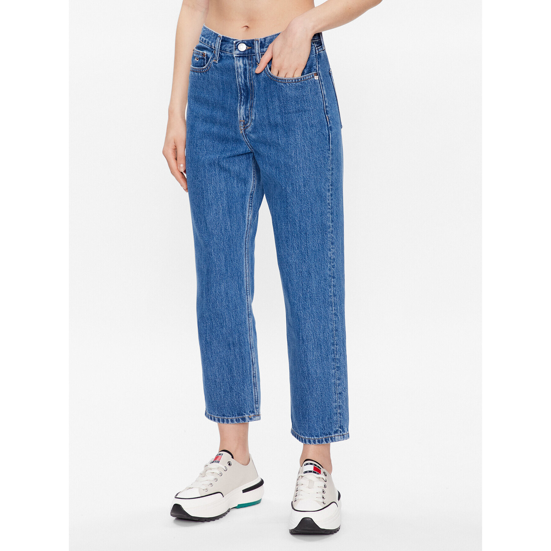 Tommy Jeans Jeansy Harper DW0DW15736 Modrá Straight Fit - Pepit.cz