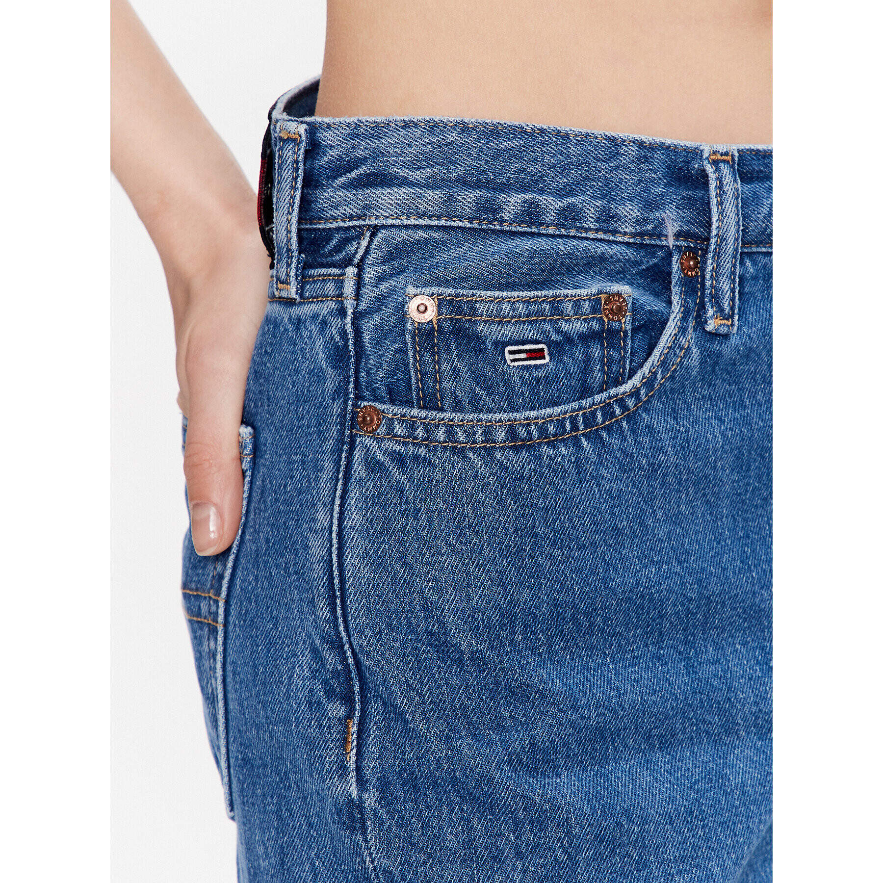 Tommy Jeans Jeansy Harper DW0DW15736 Modrá Straight Fit - Pepit.cz