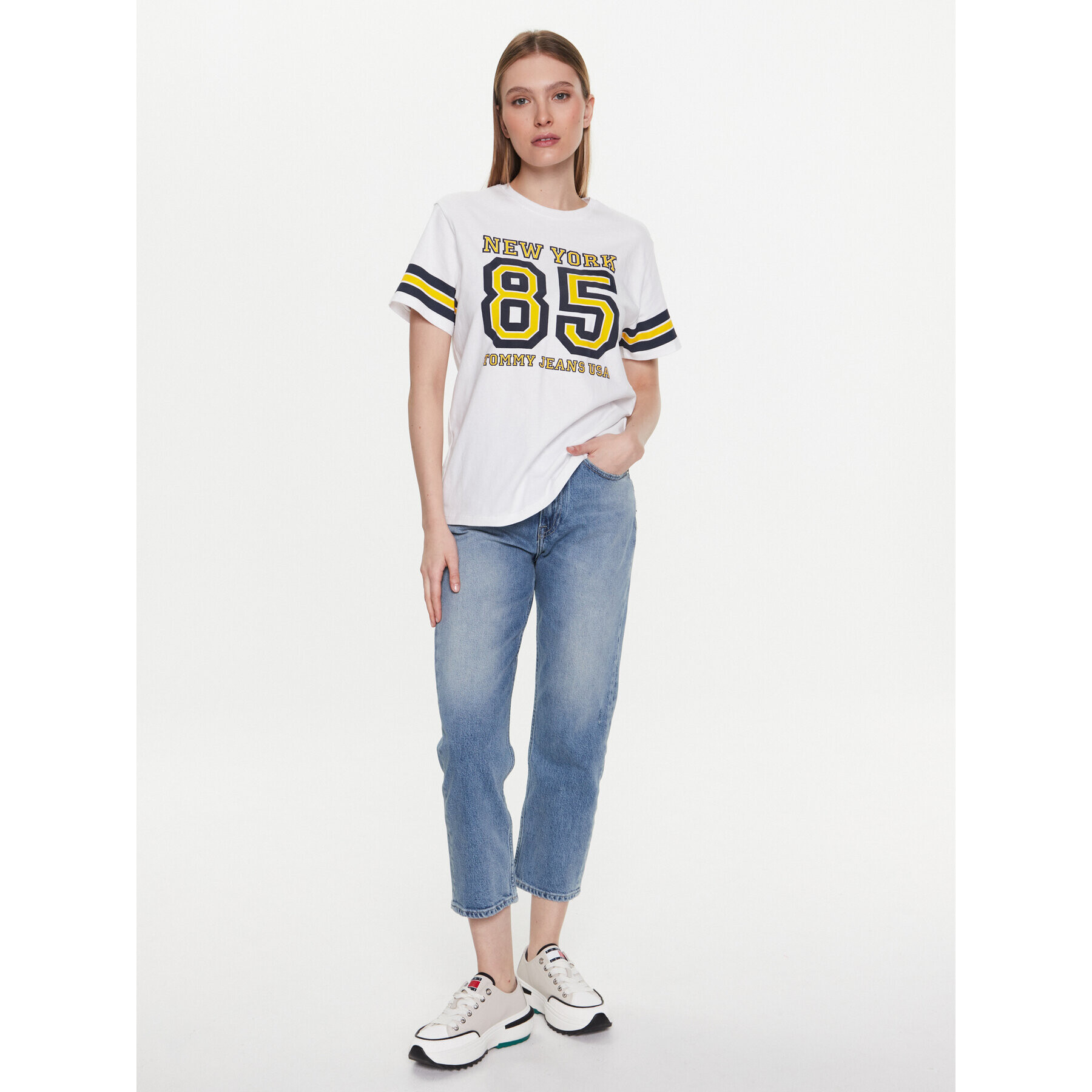 Tommy Jeans Jeansy Herper DW0DW15519 Modrá Straight Fit - Pepit.cz