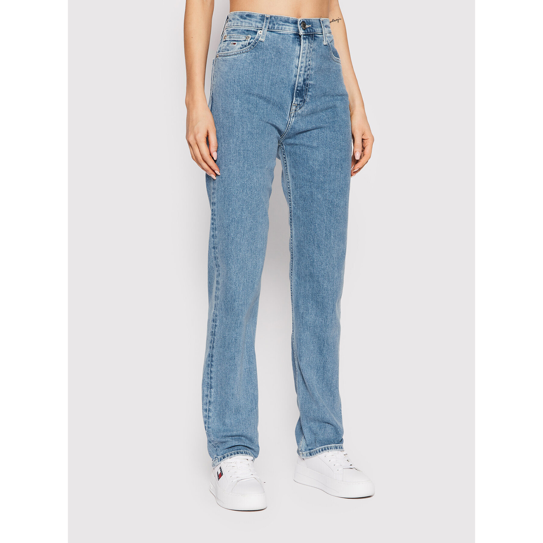 Tommy Jeans Jeansy Julie DW0DW12365 Modrá Straight Fit - Pepit.cz