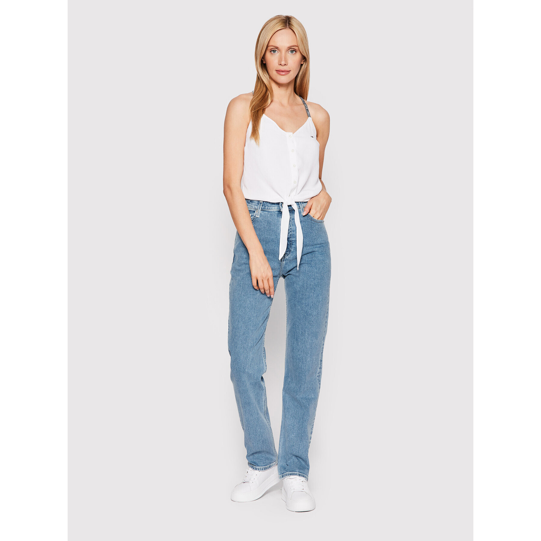 Tommy Jeans Jeansy Julie DW0DW12365 Modrá Straight Fit - Pepit.cz