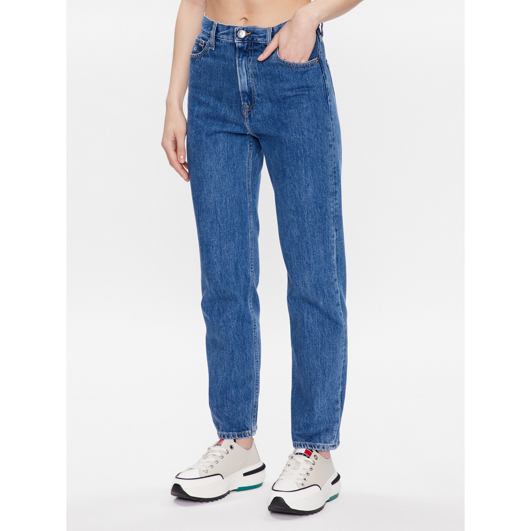 Tommy Jeans Jeansy Julie DW0DW15738 Modrá Straight Fit - Pepit.cz