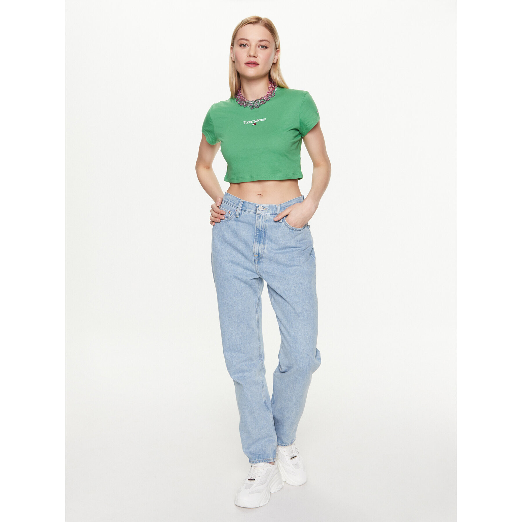 Tommy Jeans Jeansy Julie DW0DW15739 Modrá Straight Fit - Pepit.cz