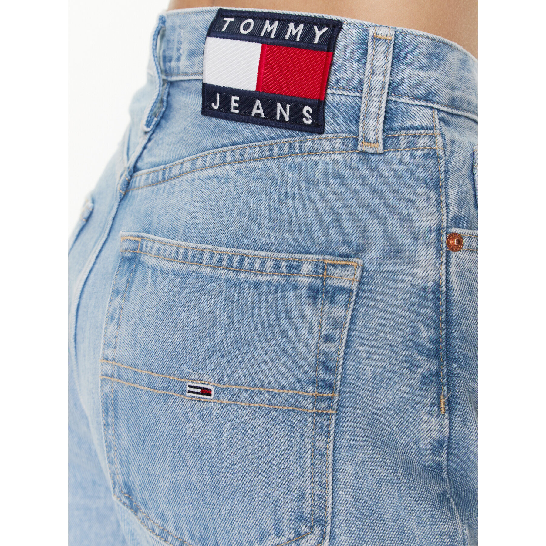 Tommy Jeans Jeansy Julie DW0DW15739 Modrá Straight Fit - Pepit.cz