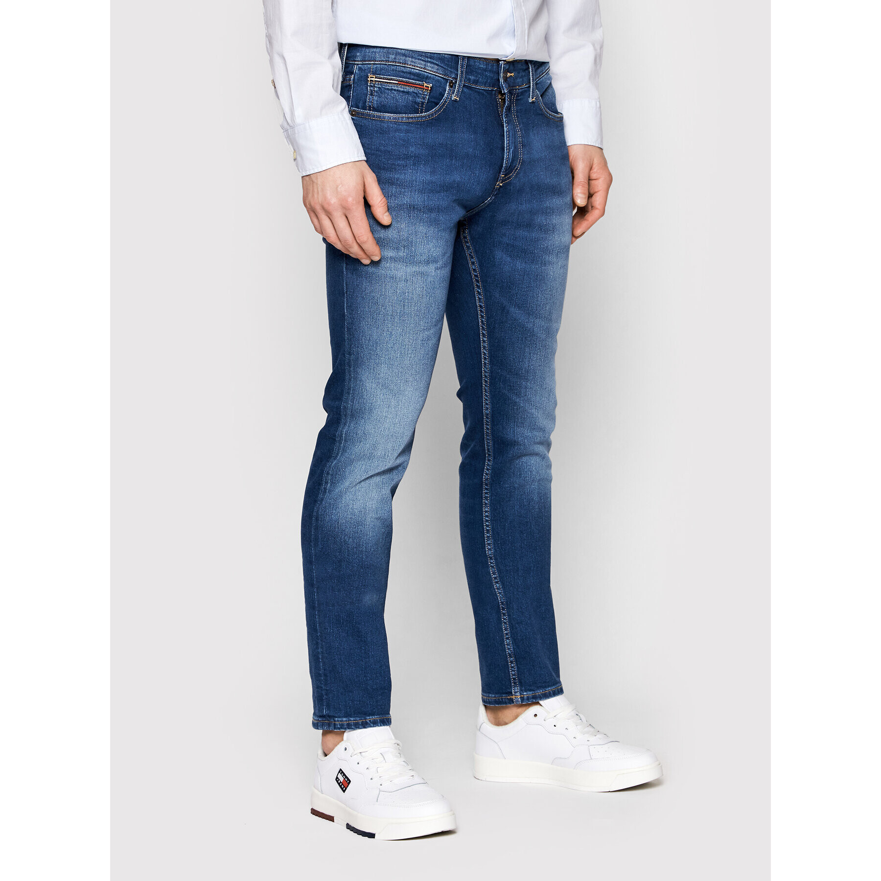 Tommy Jeans Jeansy Scanton DM0DM09549 Modrá Slim Fit - Pepit.cz