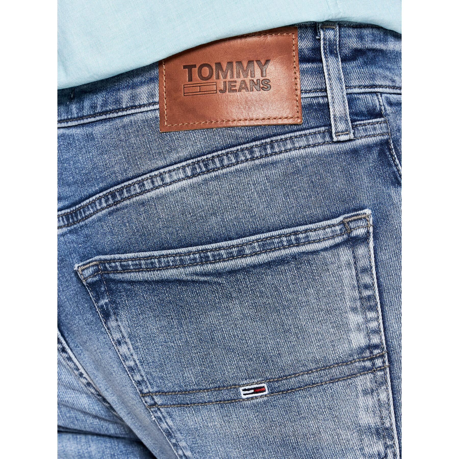 Tommy Jeans Jeansy Scanton DM0DM09554 Modrá Slim Fit - Pepit.cz