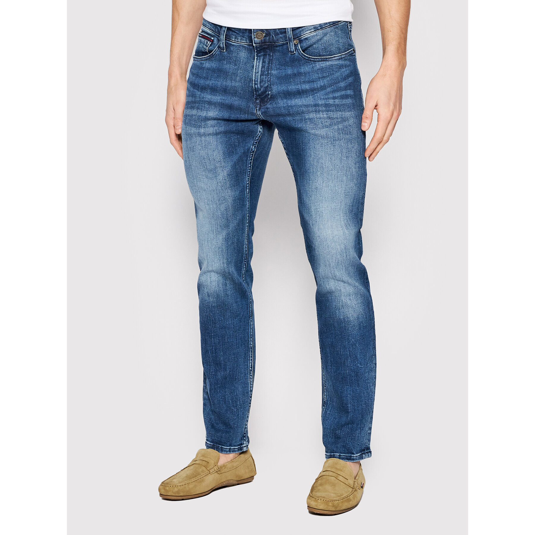 Tommy Jeans Jeansy Scanton DM0DM09564 Tmavomodrá Slim Fit - Pepit.cz