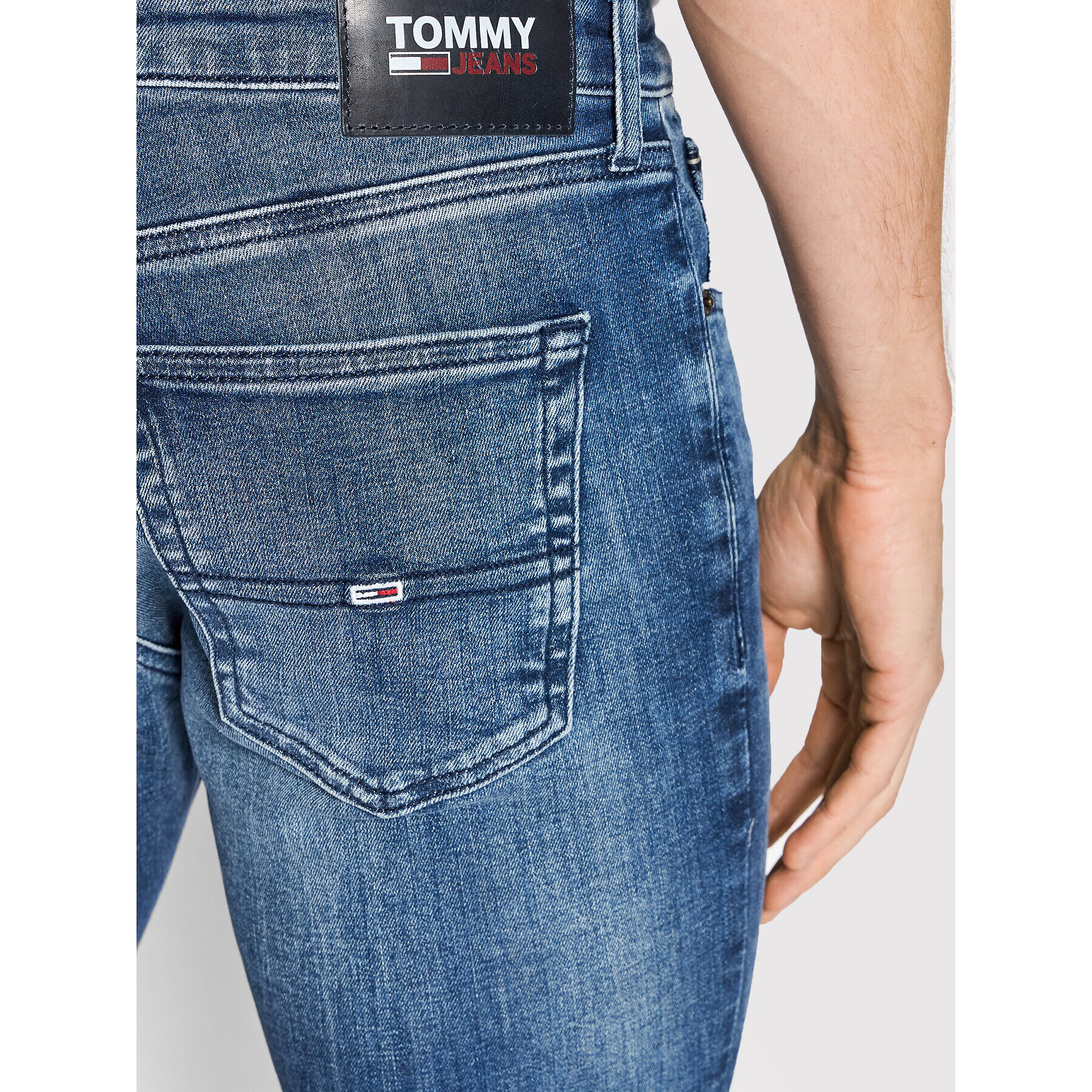 Tommy Jeans Jeansy Scanton DM0DM09564 Tmavomodrá Slim Fit - Pepit.cz