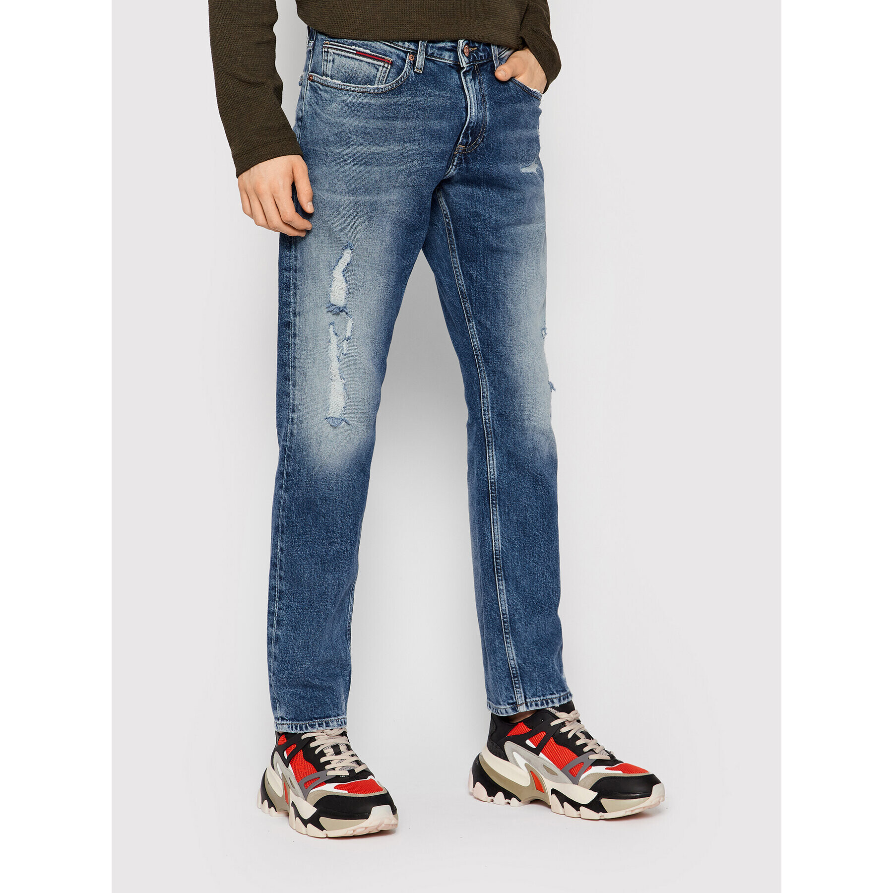 Tommy Jeans Jeansy Scanton DM0DM09801 Tmavomodrá Slim Fit - Pepit.cz