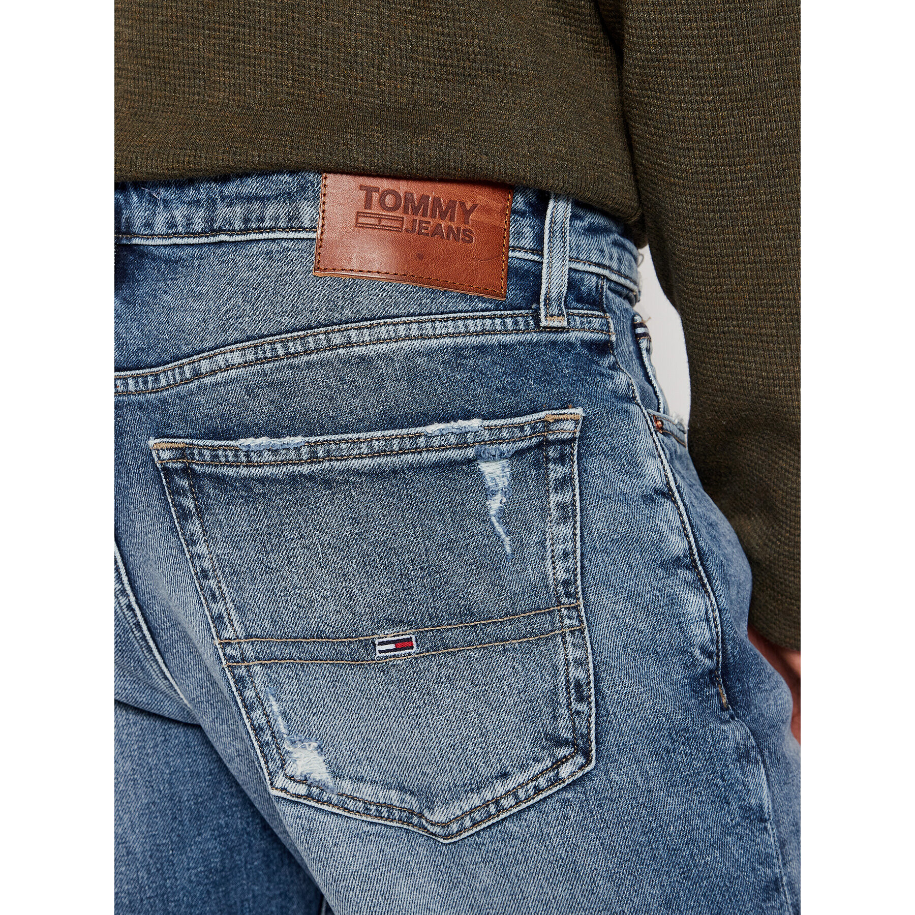 Tommy Jeans Jeansy Scanton DM0DM09801 Tmavomodrá Slim Fit - Pepit.cz