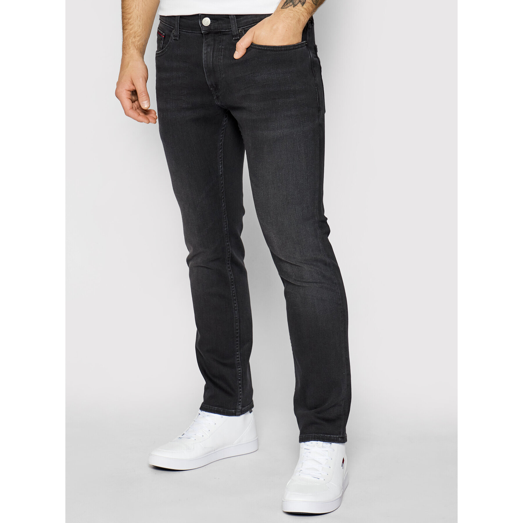 Tommy Jeans Jeansy Scanton DM0DM09810 Černá Slim Fit - Pepit.cz