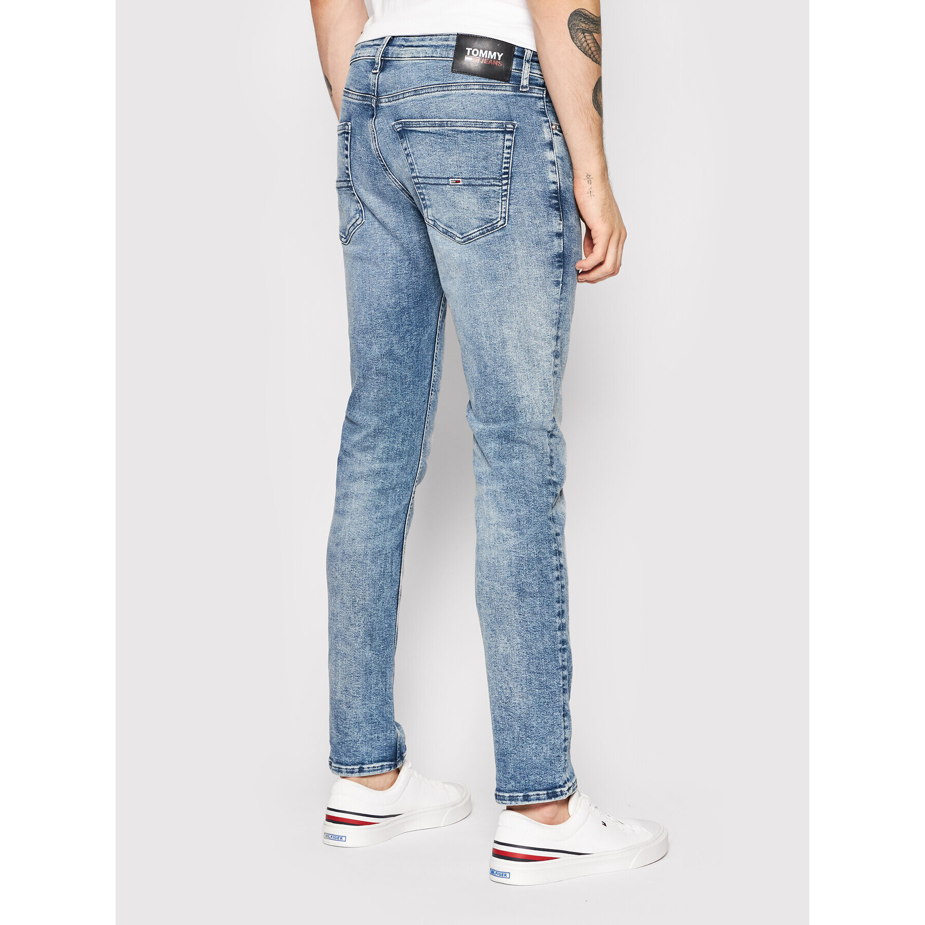 Tommy Jeans Jeansy Scanton DM0DM11114 Modrá Slim Fit - Pepit.cz