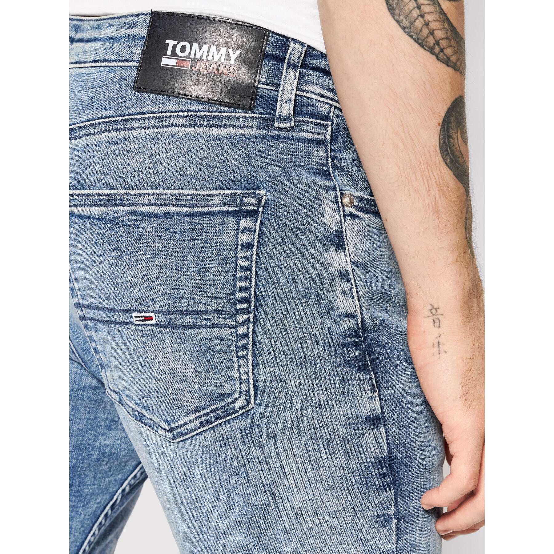 Tommy Jeans Jeansy Scanton DM0DM11114 Modrá Slim Fit - Pepit.cz