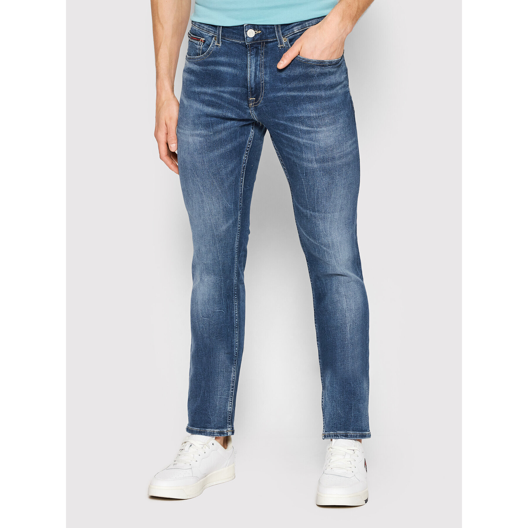 Tommy Jeans Jeansy Scanton DM0DM13209 Tmavomodrá Slim Fit - Pepit.cz