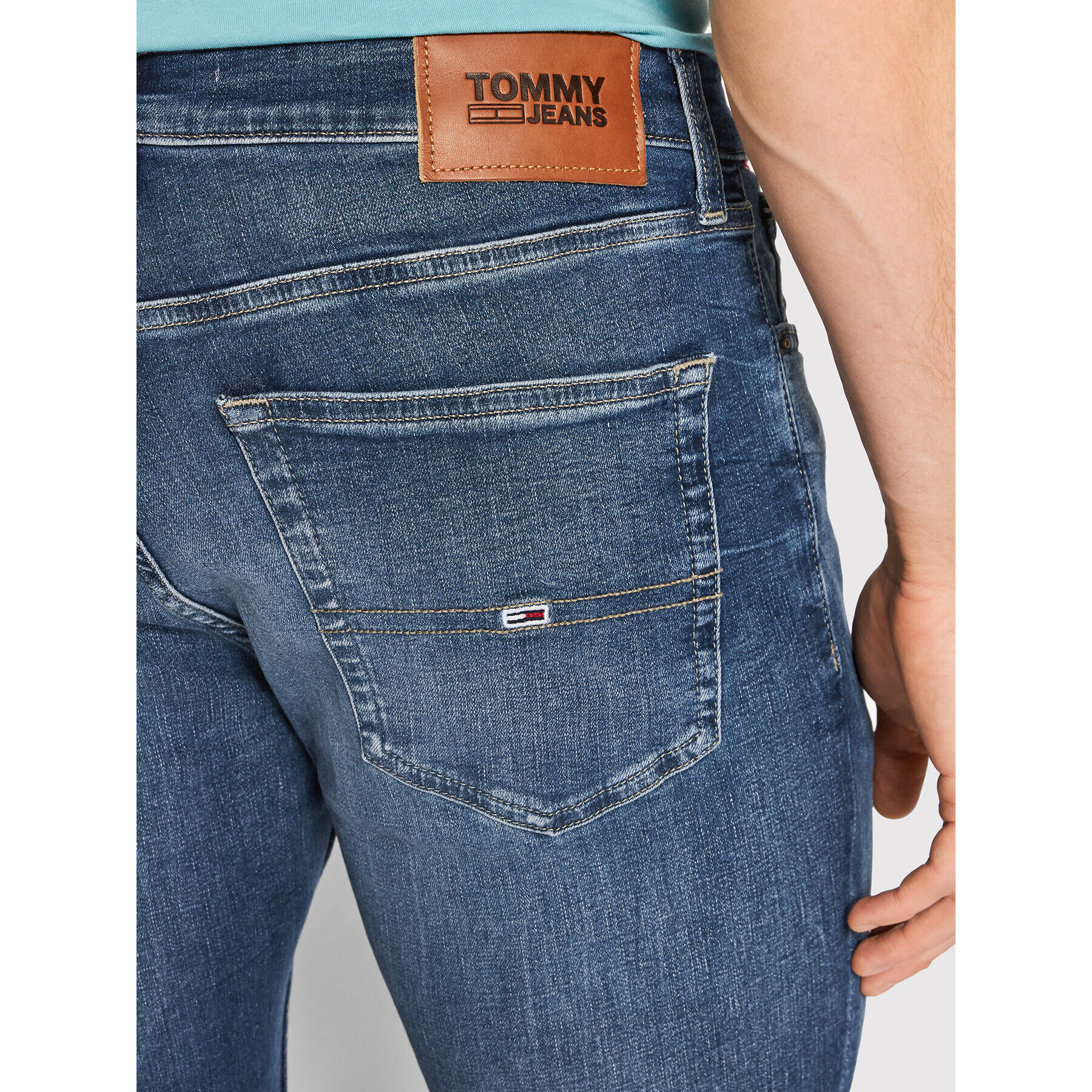 Tommy Jeans Jeansy Scanton DM0DM13209 Tmavomodrá Slim Fit - Pepit.cz