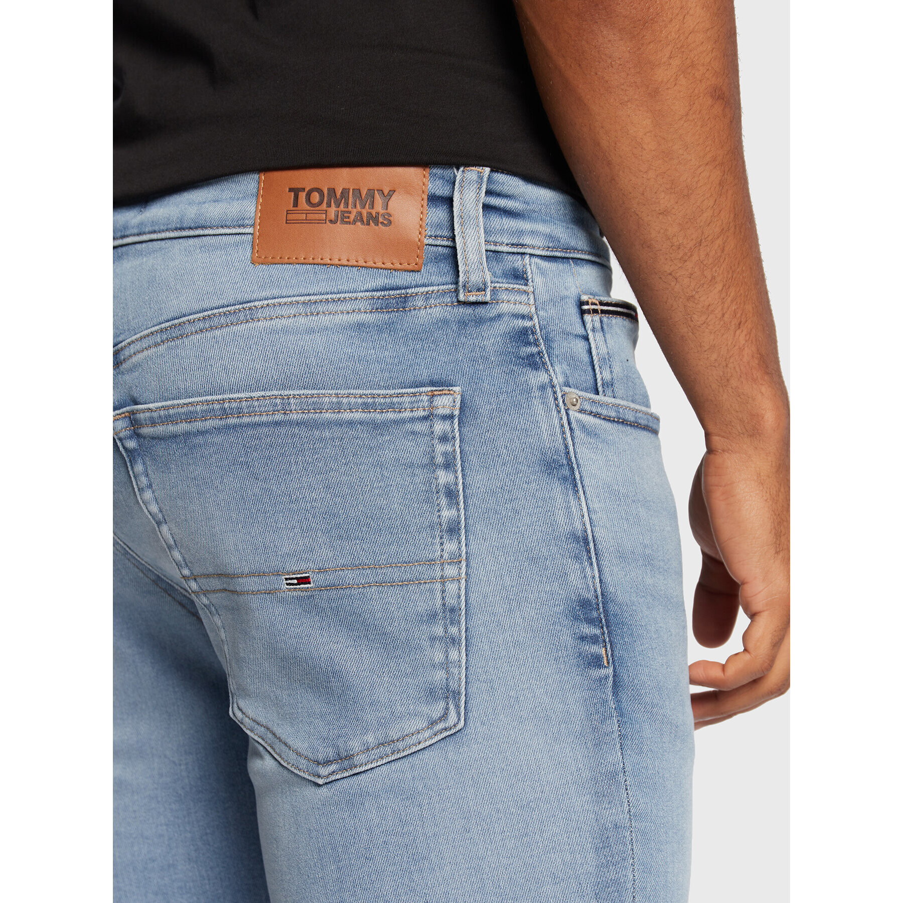 Tommy Jeans Jeansy Scanton DM0DM13672 Modrá Slim Fit - Pepit.cz