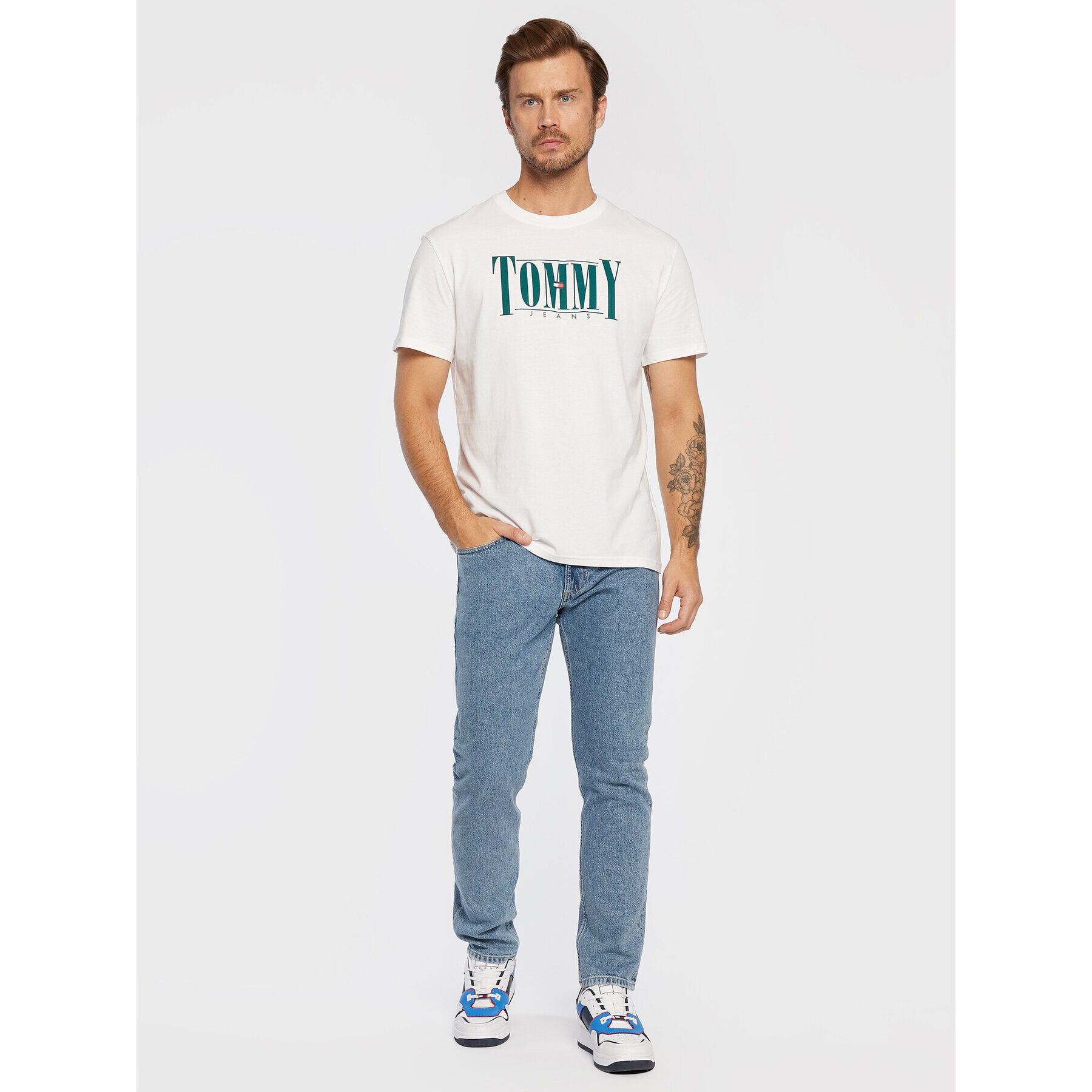 Tommy Jeans Jeansy Scanton DM0DM14790 Modrá Slim Fit - Pepit.cz