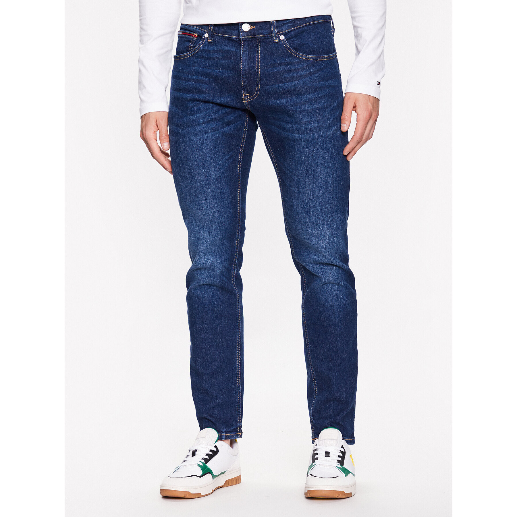 Tommy Jeans Jeansy Scanton DM0DM16040 Tmavomodrá Slim Fit - Pepit.cz