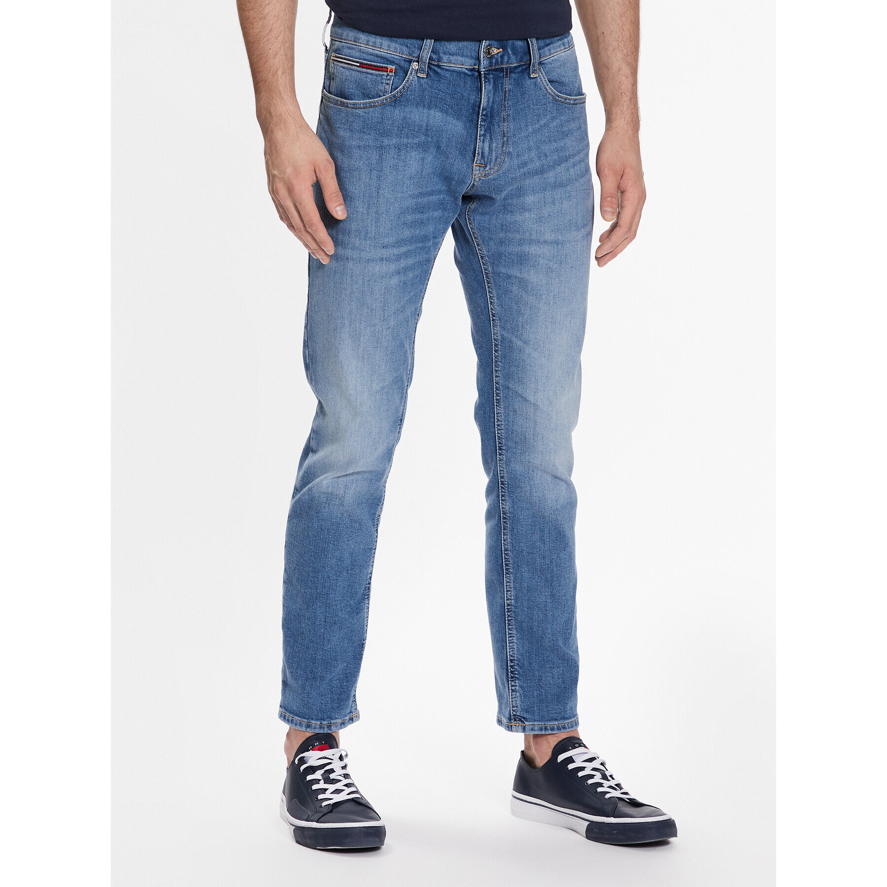 Tommy Jeans Jeansy Scanton DM0DM16045 Modrá Slim Fit - Pepit.cz