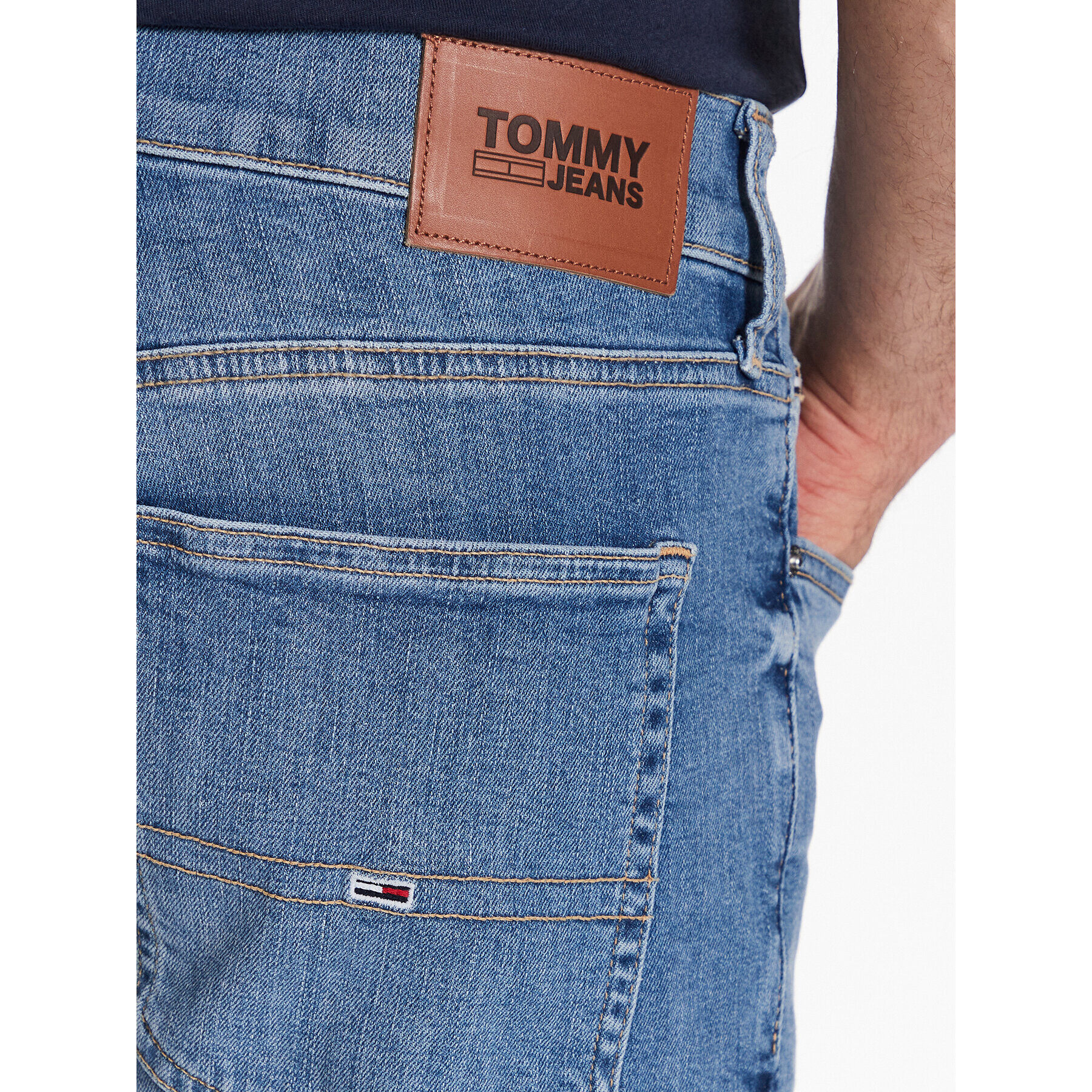 Tommy Jeans Jeansy Scanton DM0DM16045 Modrá Slim Fit - Pepit.cz