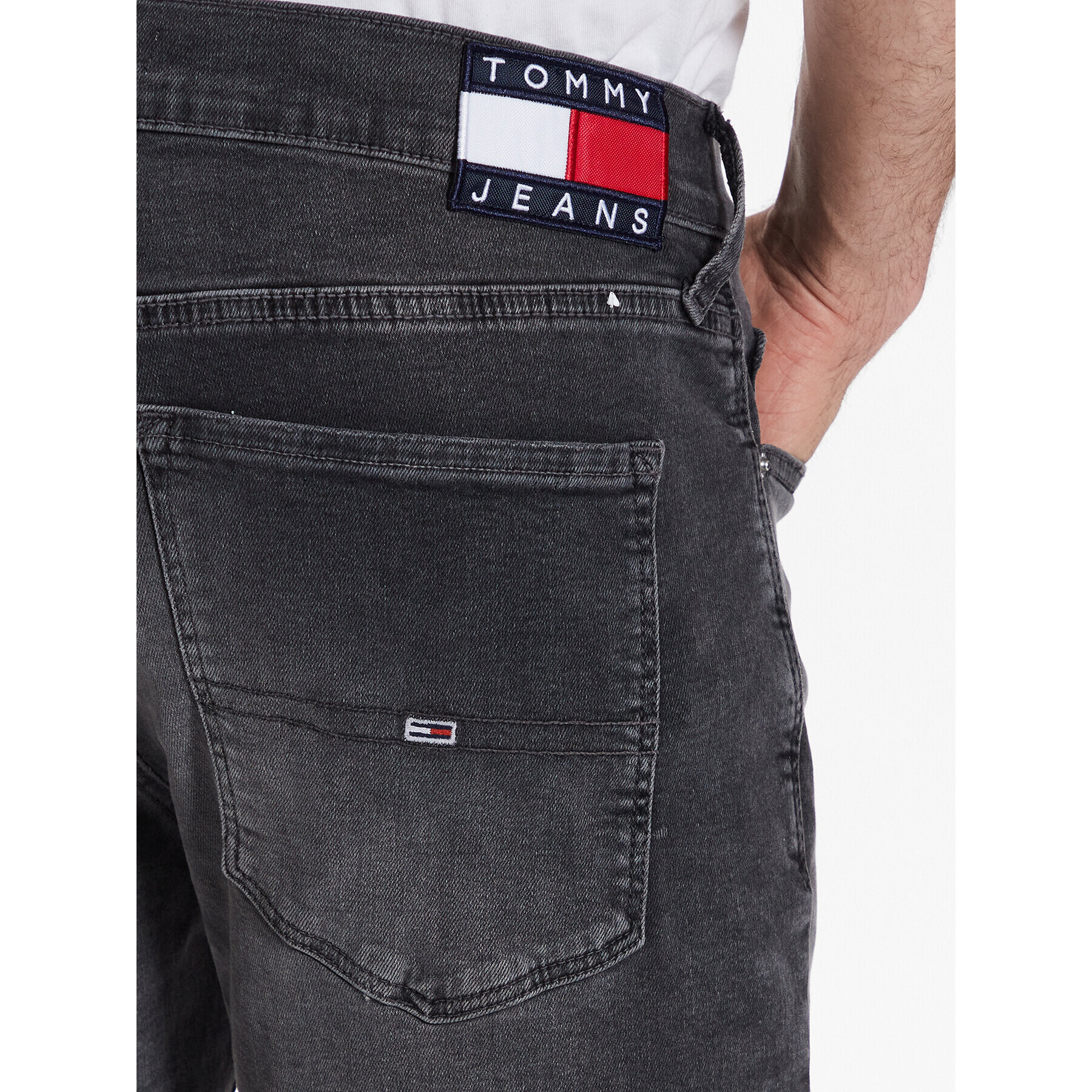 Tommy Jeans Jeansy Scanton DM0DM16140 Šedá Slim Fit - Pepit.cz