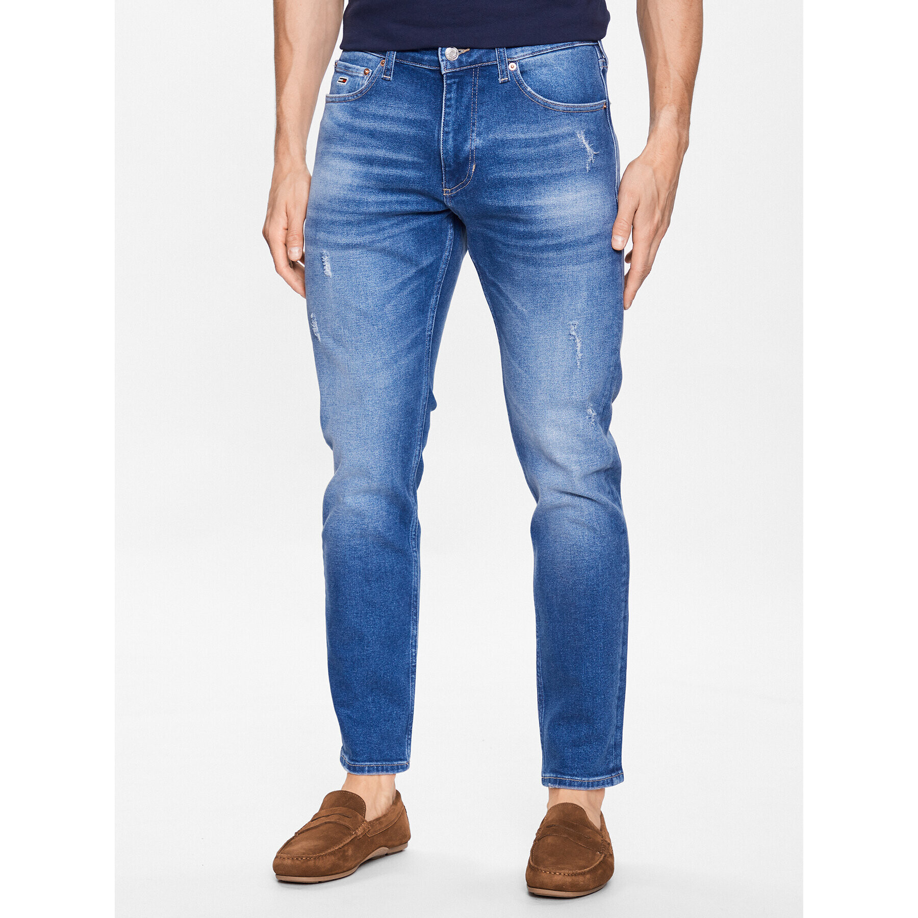 Tommy Jeans Jeansy Scanton DM0DM16171 Modrá Slim Fit - Pepit.cz