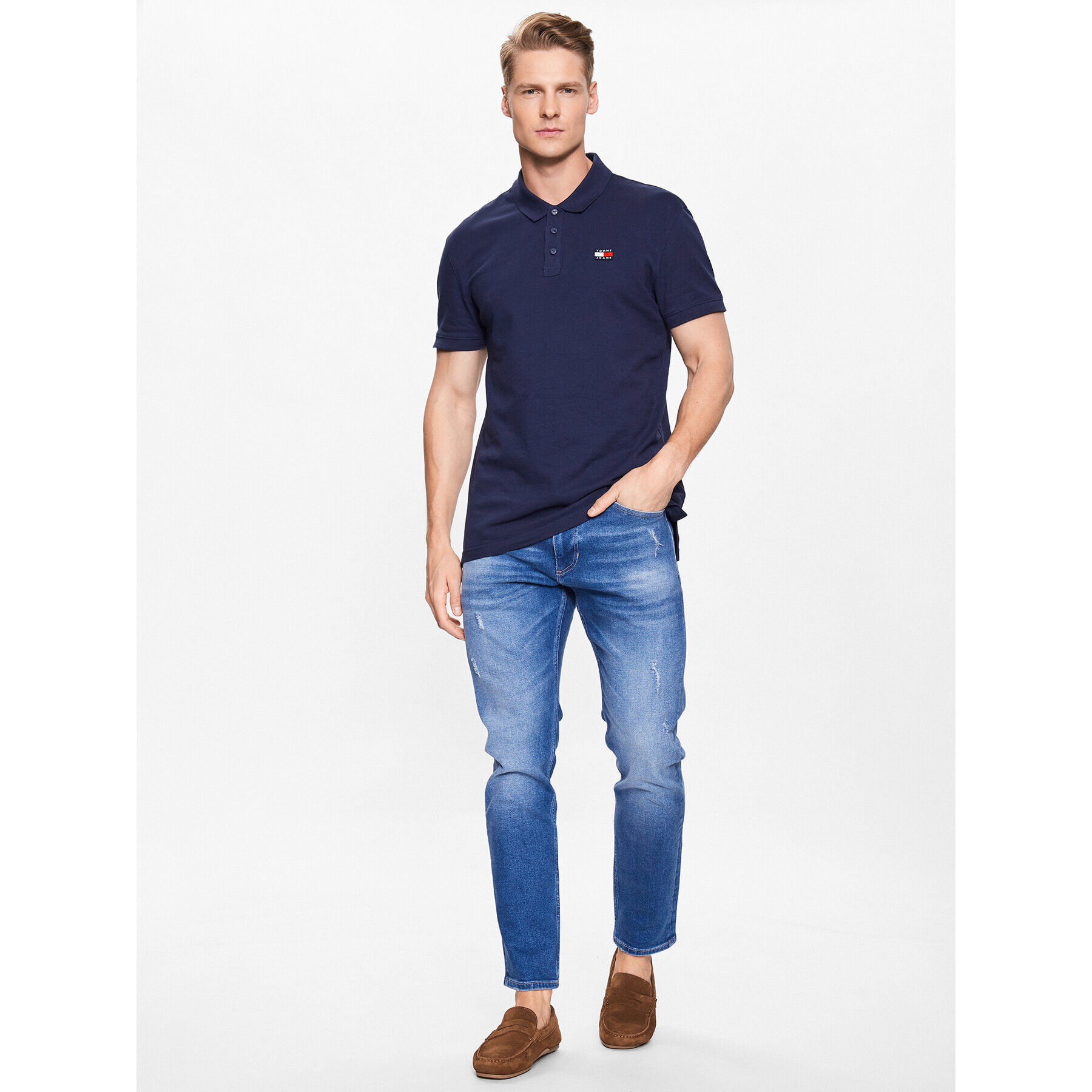 Tommy Jeans Jeansy Scanton DM0DM16171 Modrá Slim Fit - Pepit.cz