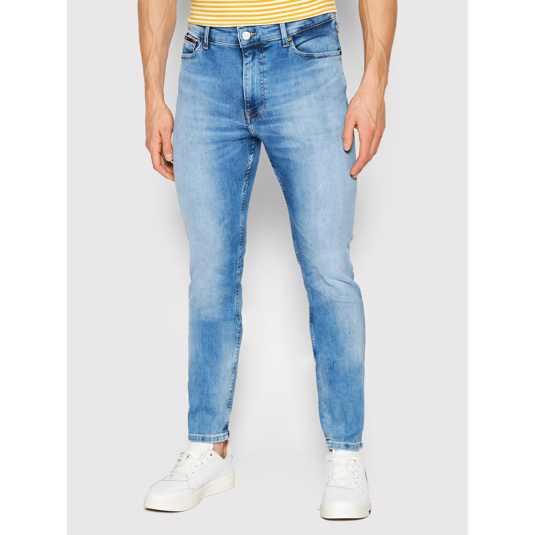 Tommy Jeans Jeansy Simon DM0DM13211 Modrá Skinny Fit - Pepit.cz