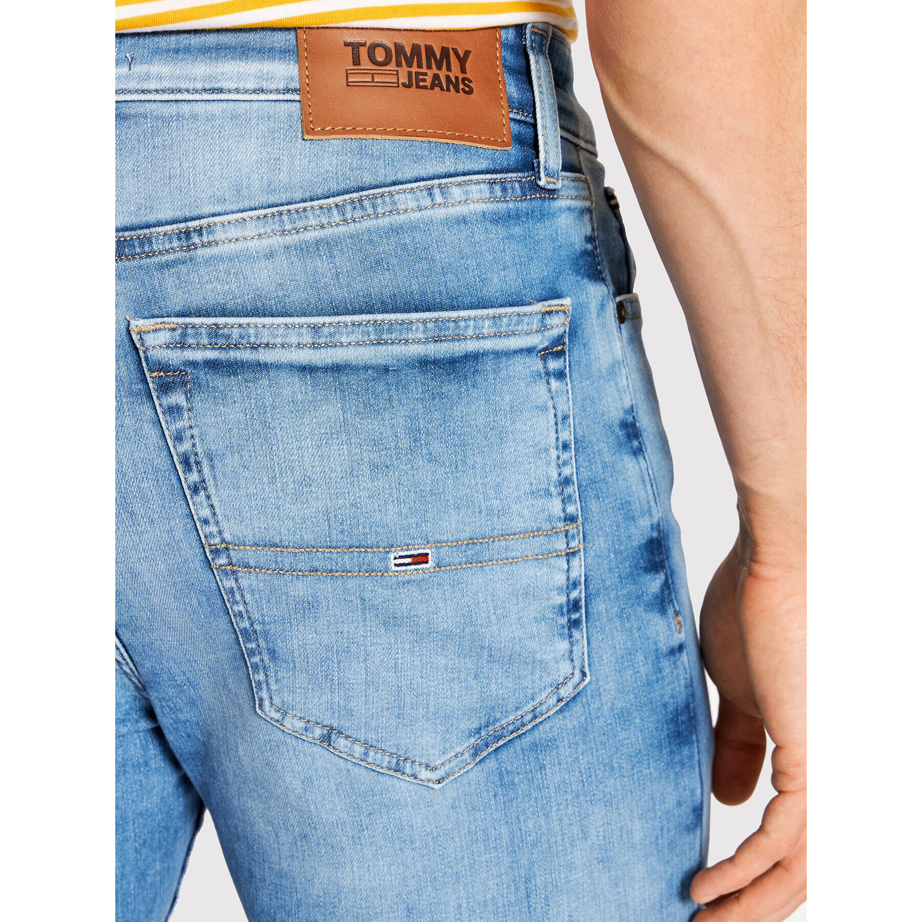 Tommy Jeans Jeansy Simon DM0DM13211 Modrá Skinny Fit - Pepit.cz