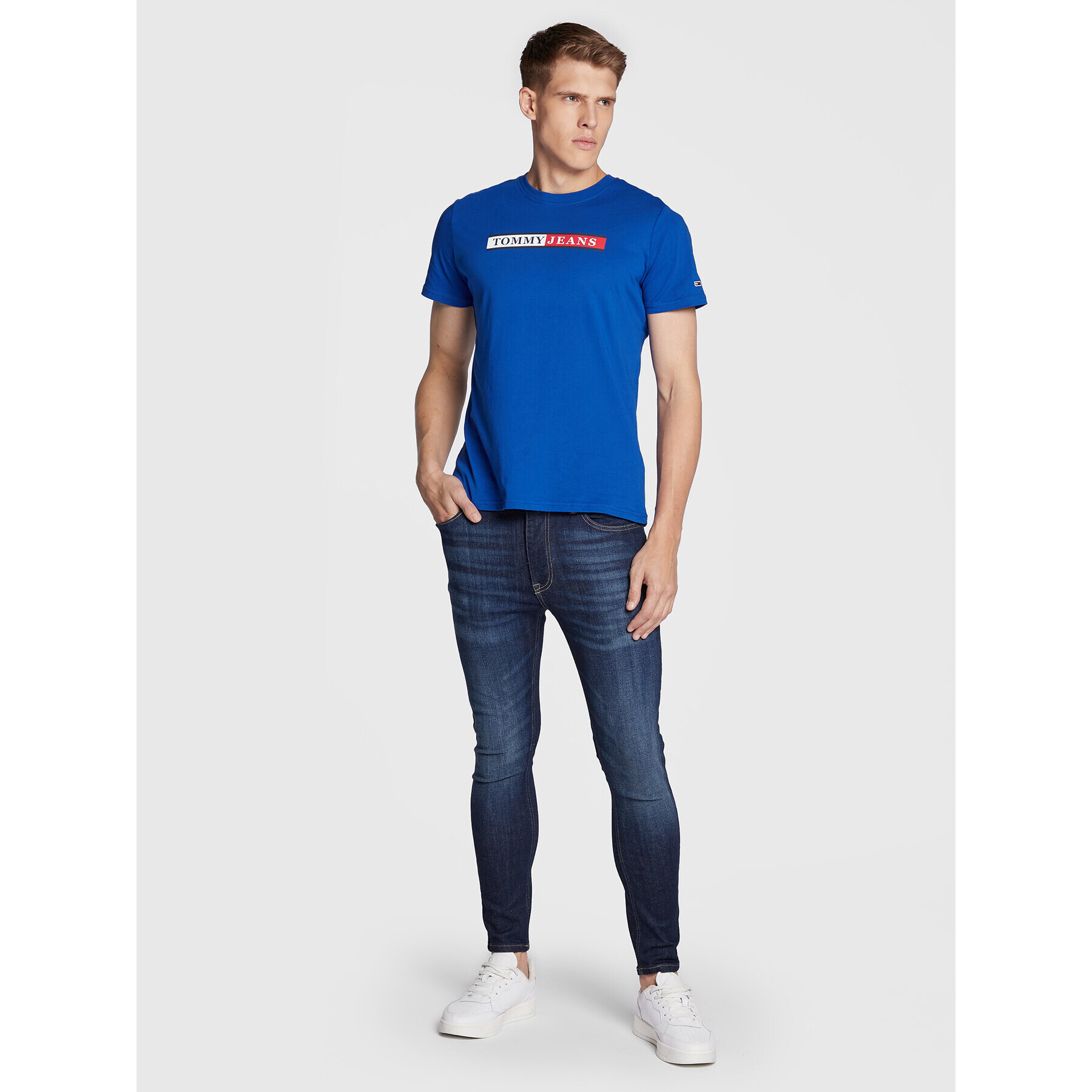 Tommy Jeans Jeansy Simon DM0DM14796 Tmavomodrá Skinny Fit - Pepit.cz