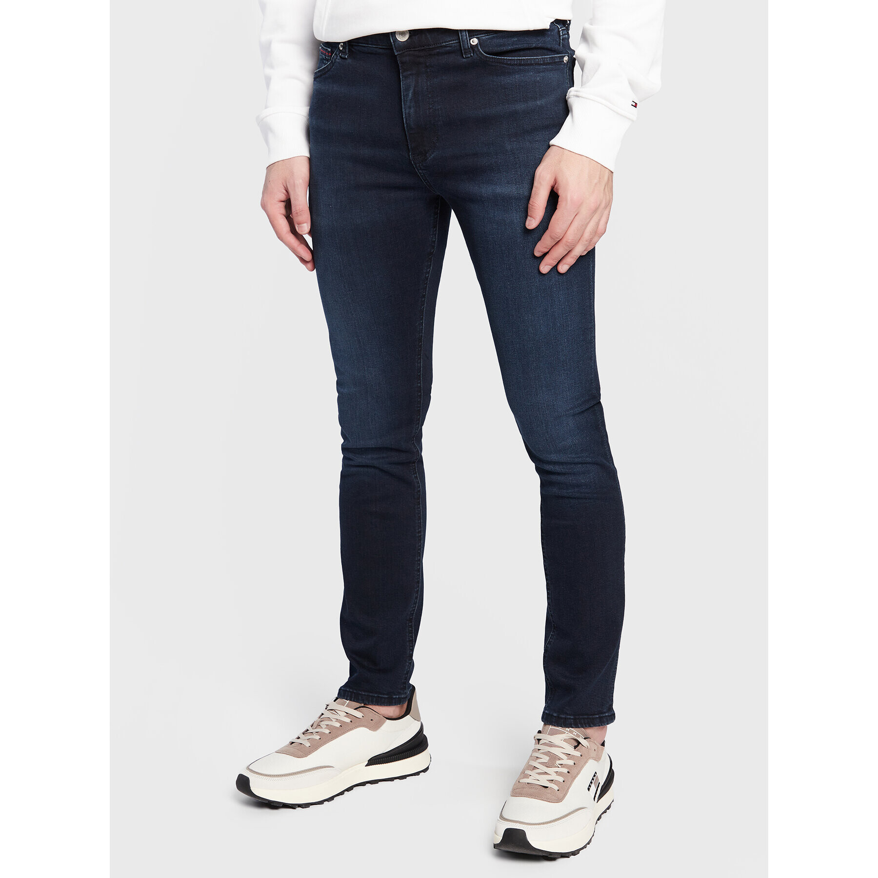 Tommy Jeans Jeansy Simon DM0DM15550 Tmavomodrá Skinny Fit - Pepit.cz