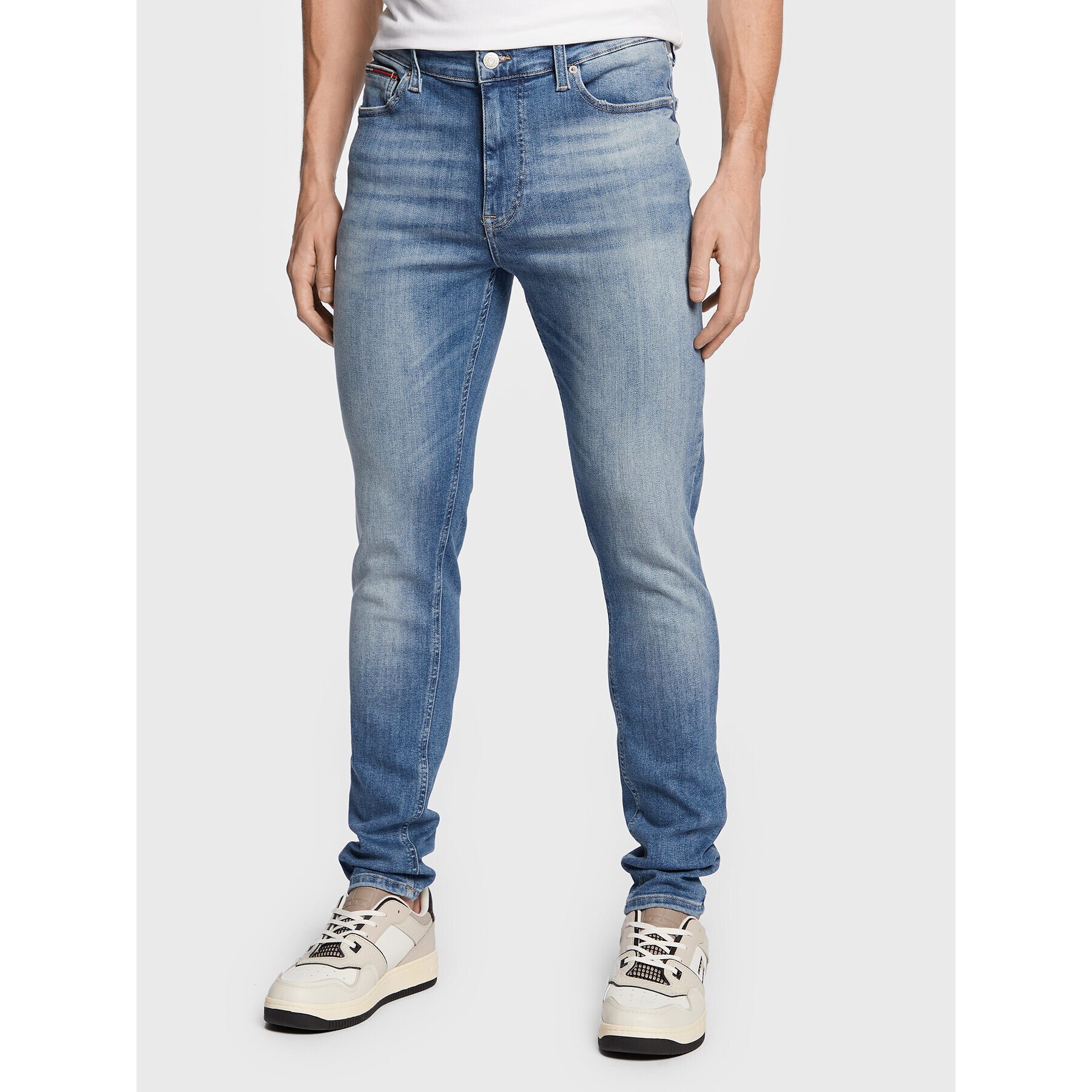 Tommy Jeans Jeansy Simon DM0DM15562 Modrá Skinny Fit - Pepit.cz