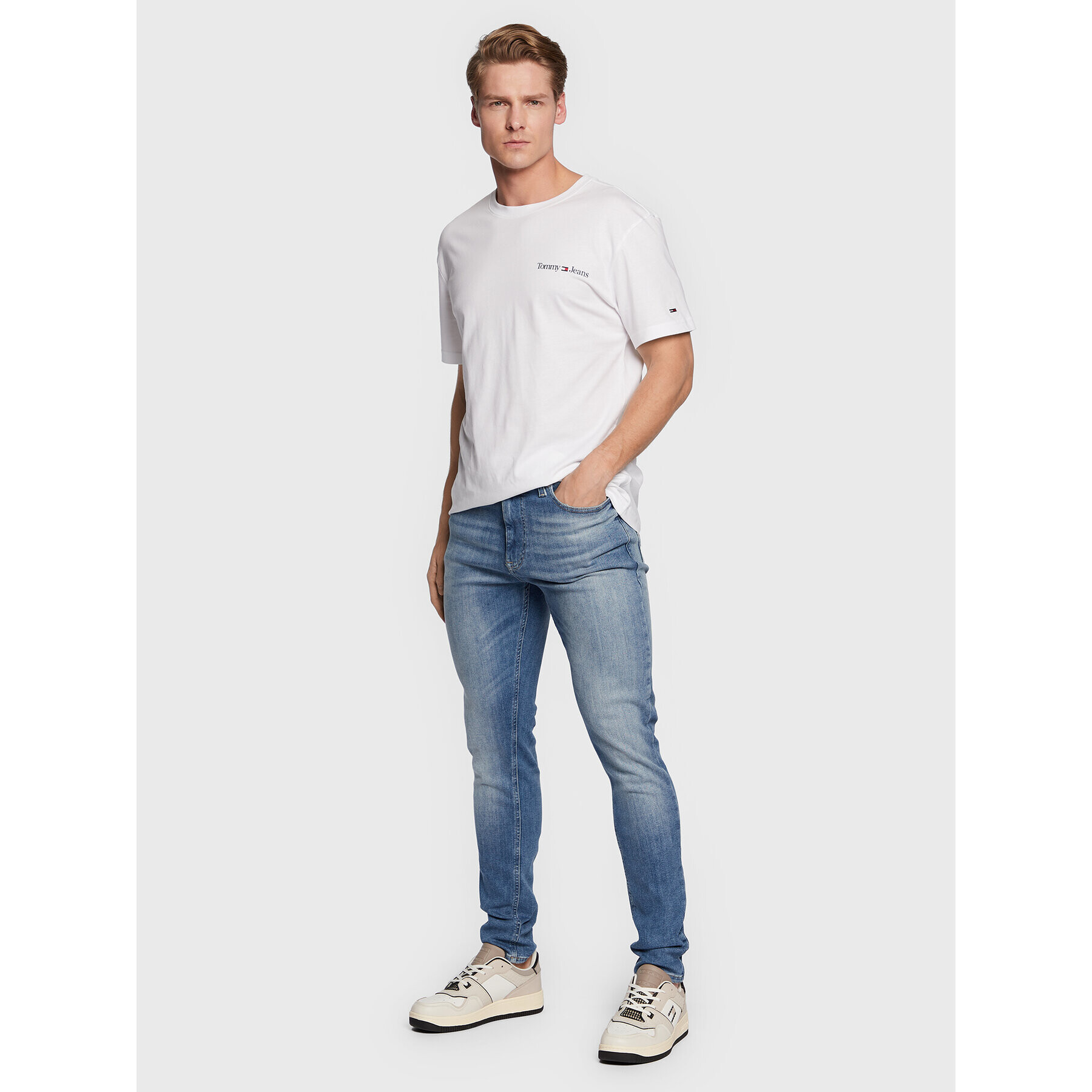 Tommy Jeans Jeansy Simon DM0DM15562 Modrá Skinny Fit - Pepit.cz