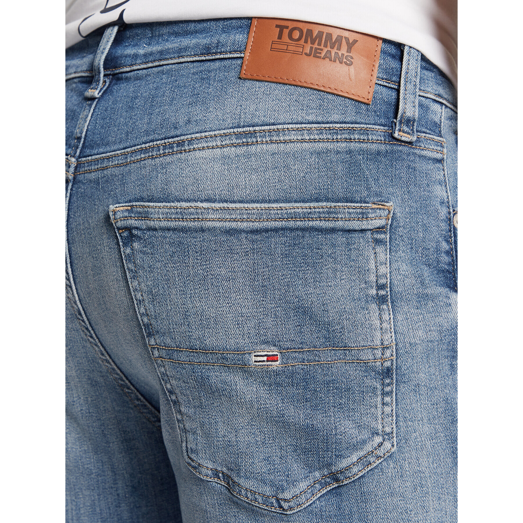 Tommy Jeans Jeansy Simon DM0DM15562 Modrá Skinny Fit - Pepit.cz