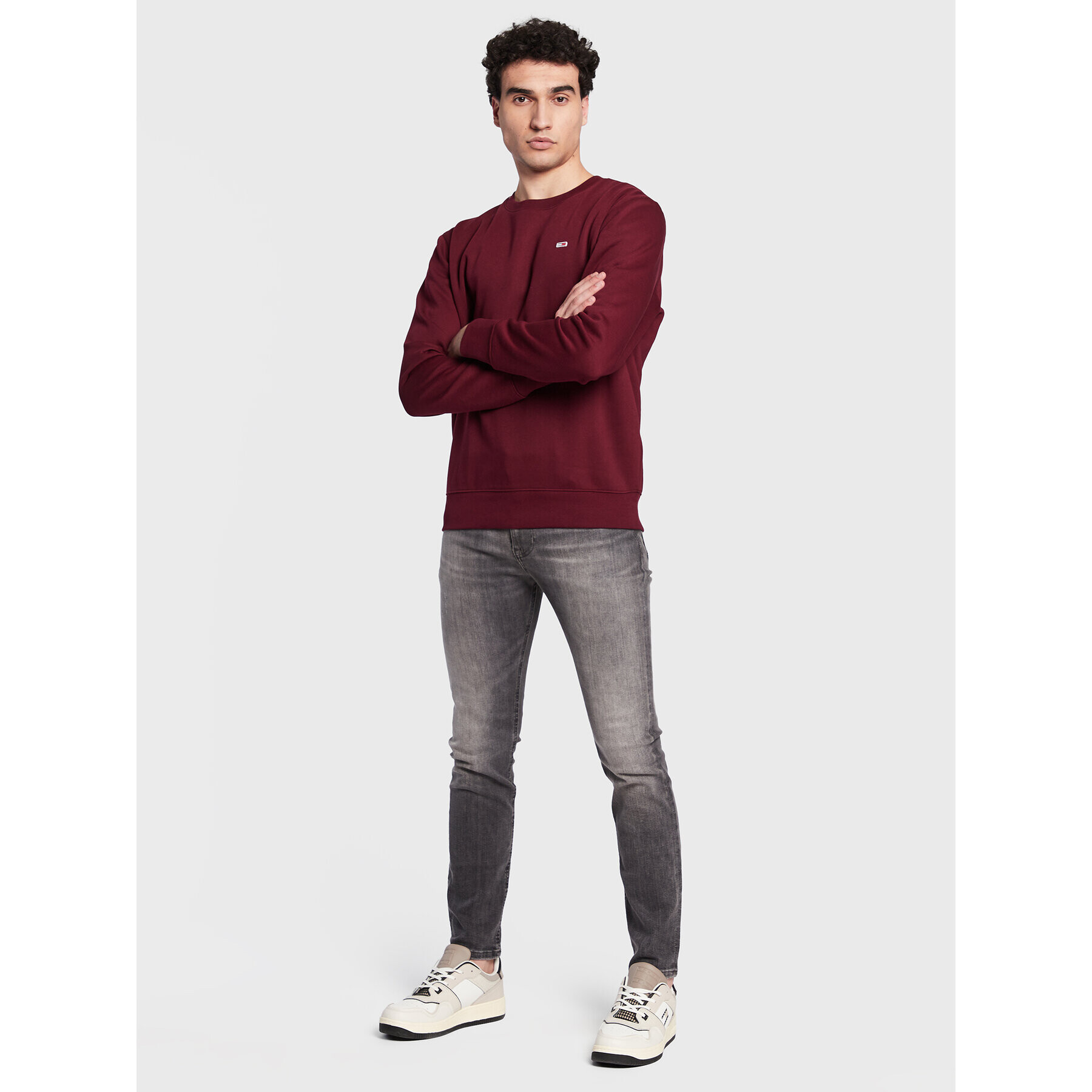 Tommy Jeans Jeansy Simon DM0DM15598 Šedá Skinny Fit - Pepit.cz