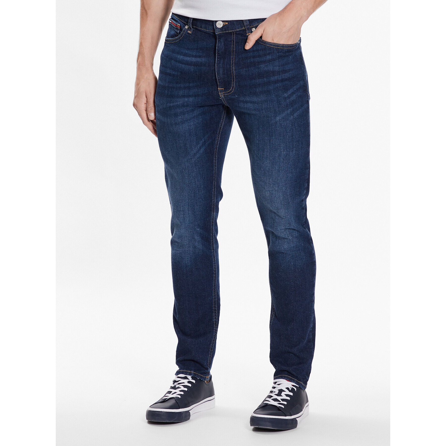 Tommy Jeans Jeansy Simon DM0DM16041 Modrá Skinny Fit - Pepit.cz