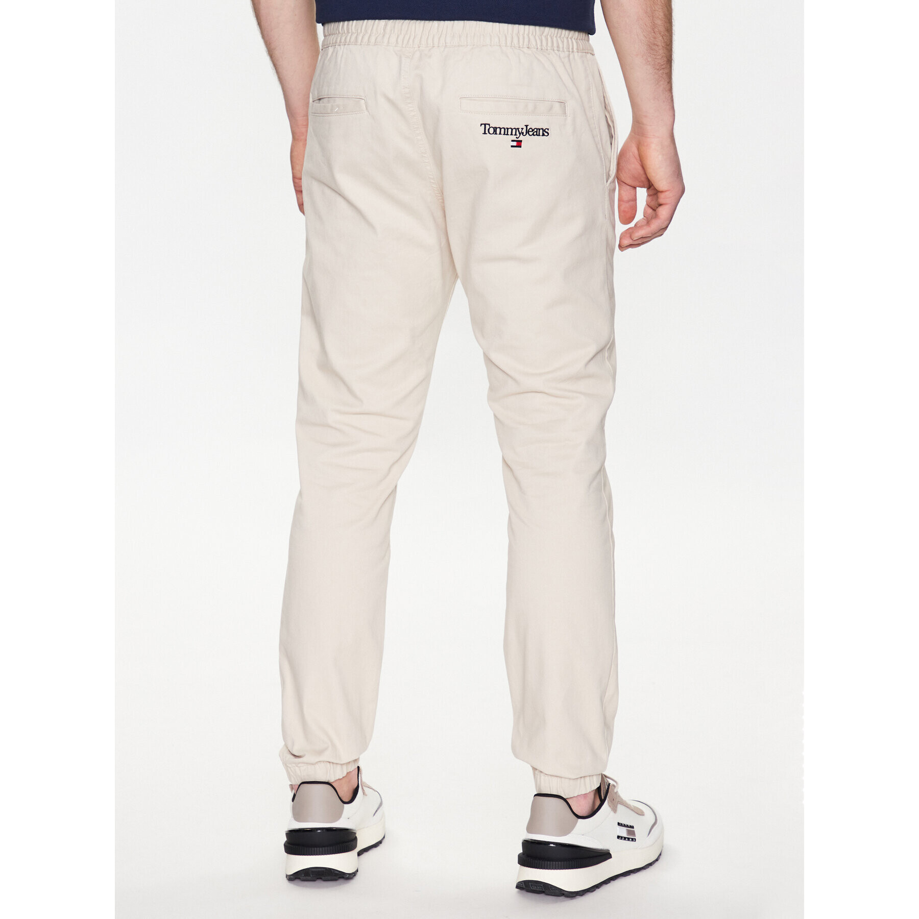 Tommy Jeans Joggers kalhoty Scanton DM0DM15969 Béžová Slim Fit - Pepit.cz