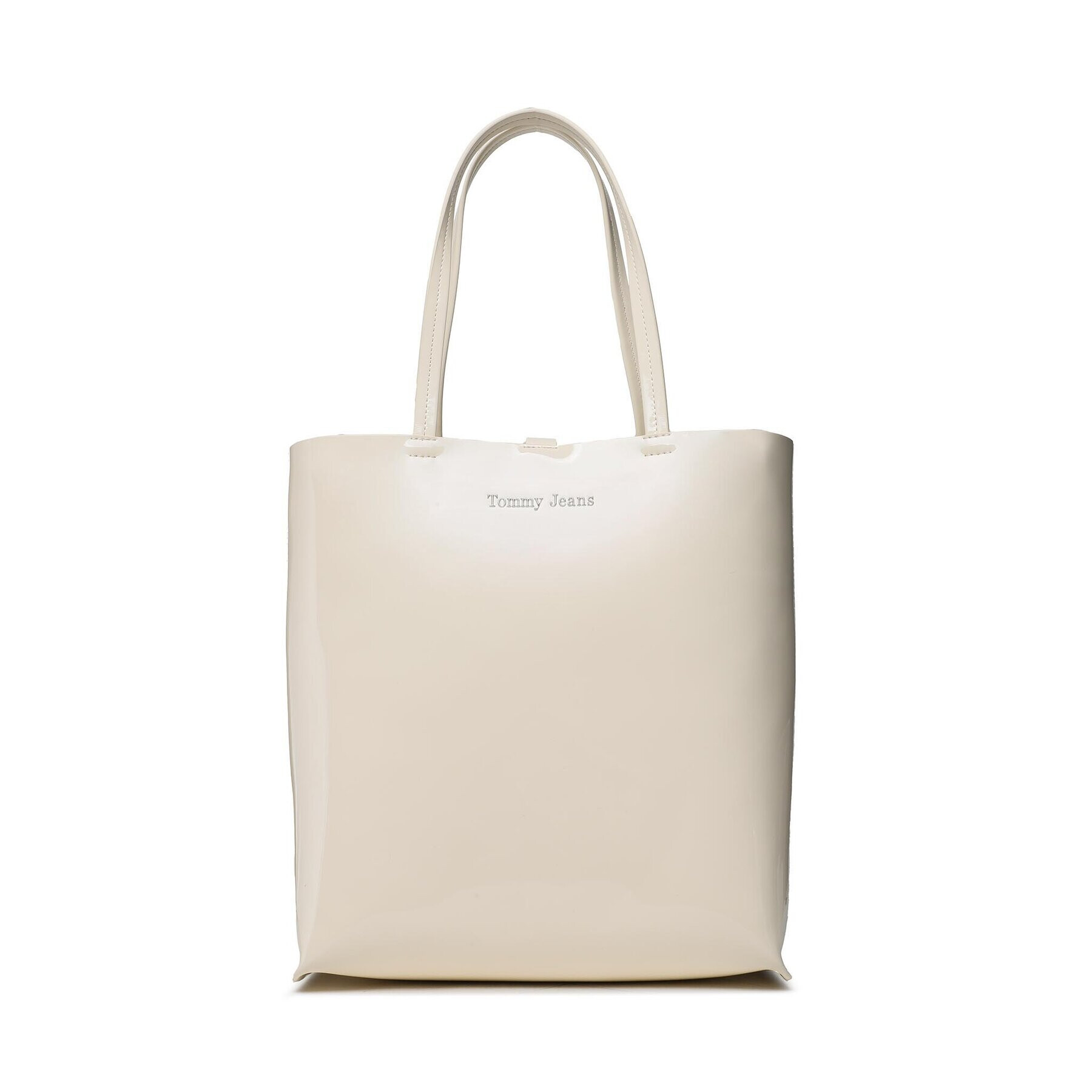 Tommy Jeans Kabelka Must North South Patent Tote AW0AW15540 Béžová - Pepit.cz