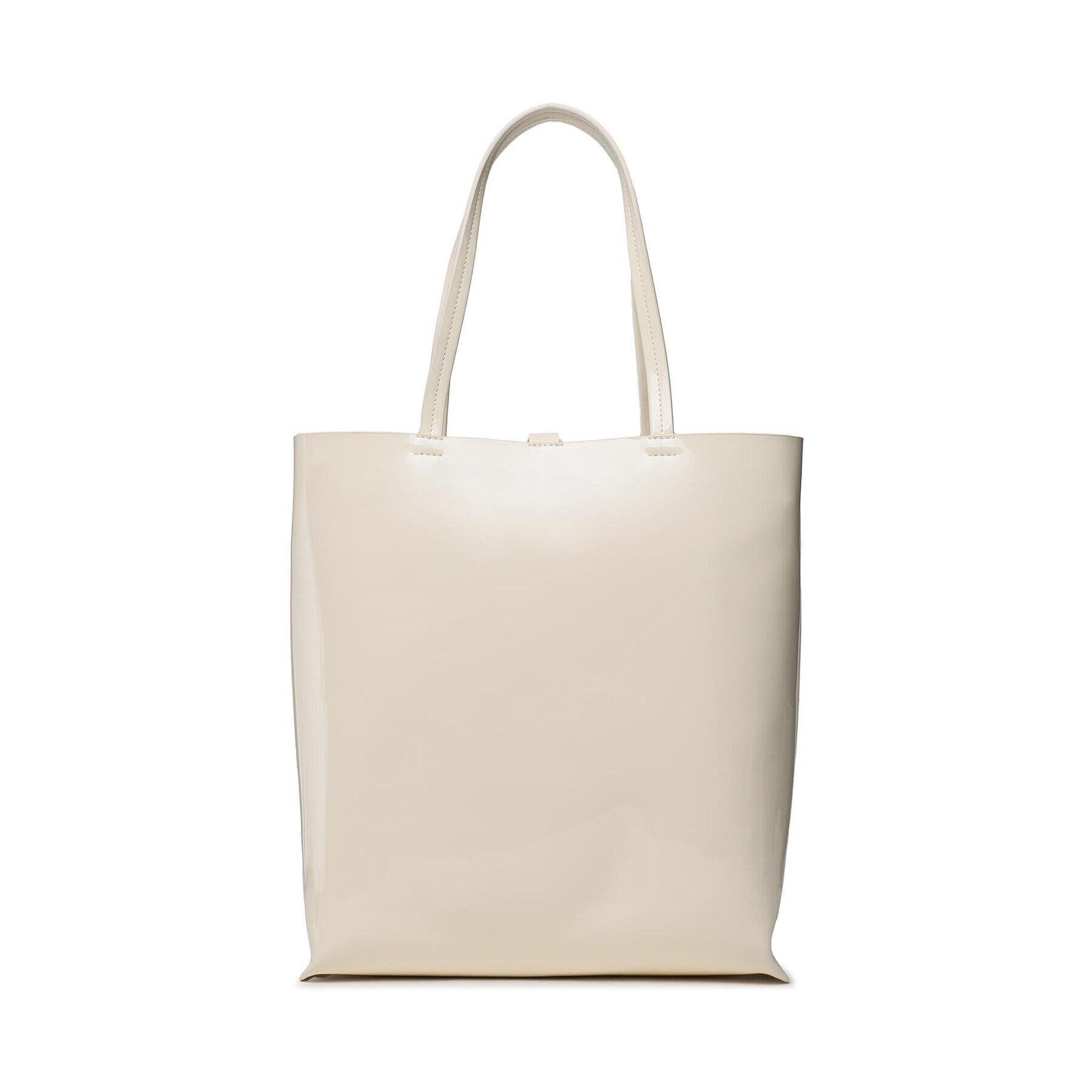 Tommy Jeans Kabelka Must North South Patent Tote AW0AW15540 Béžová - Pepit.cz